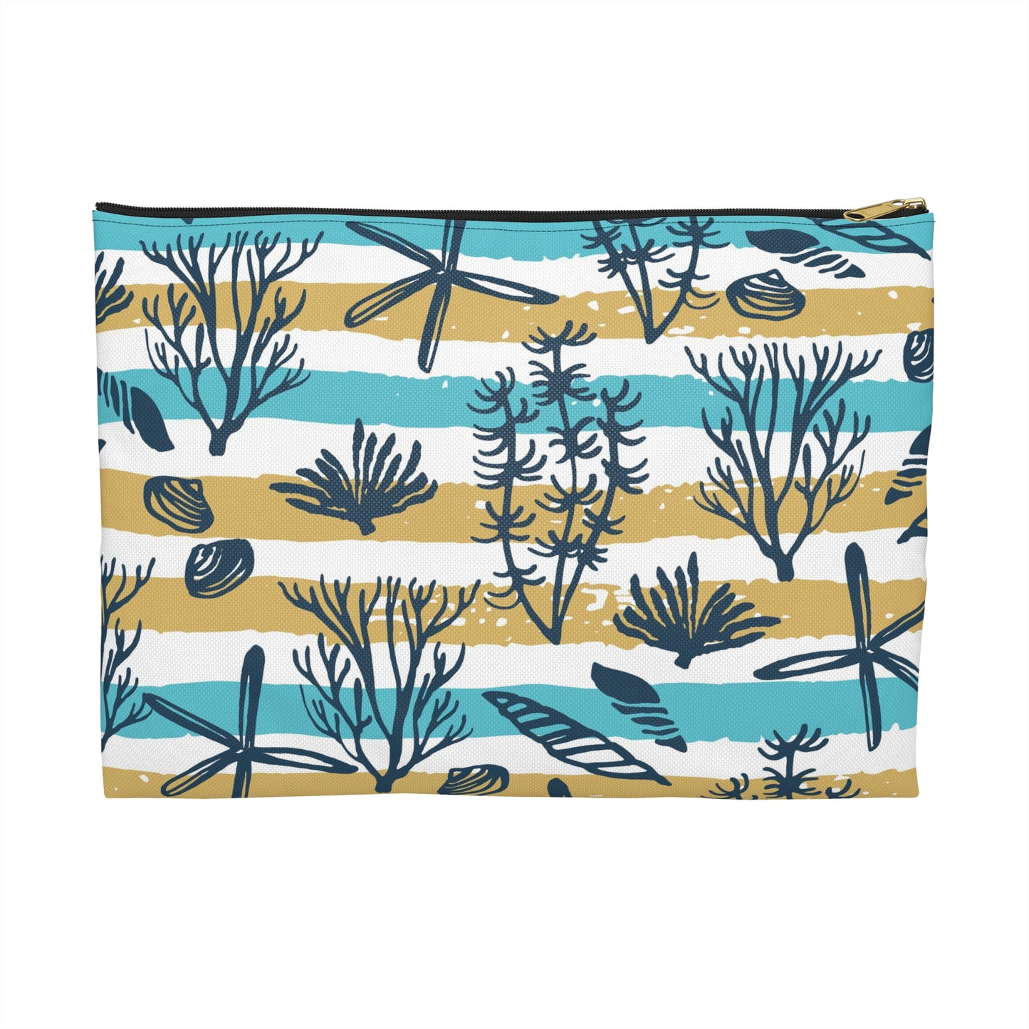 Ocean-Themed Accessory Pouch, Beach Bag, Travel Makeup Bag, Nautical Storage Pouch, Coastal Decor, Gifts for Ocean Lovers