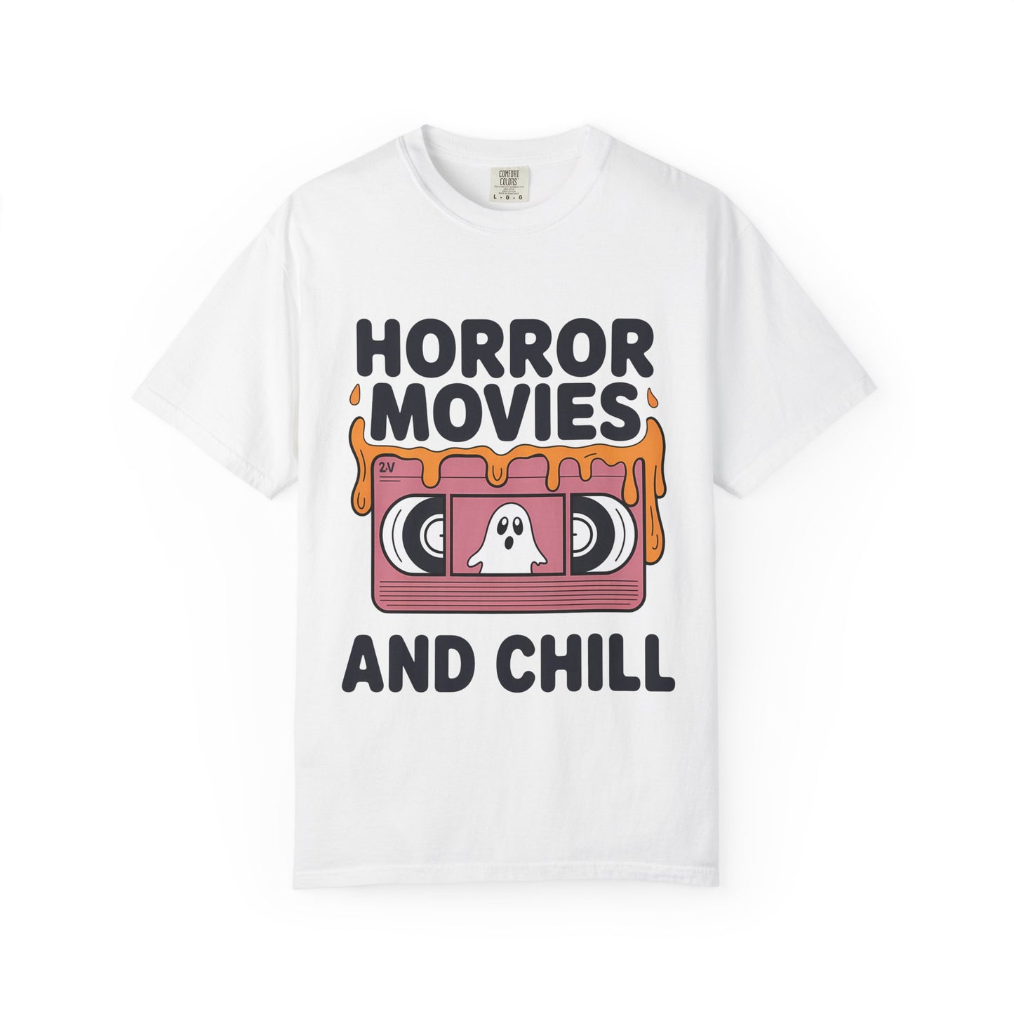 Horror Movies Chill T-Shirt - Perfect for Movie Nights, Halloween Parties, Gifts for Film Lovers, Unisex Tee