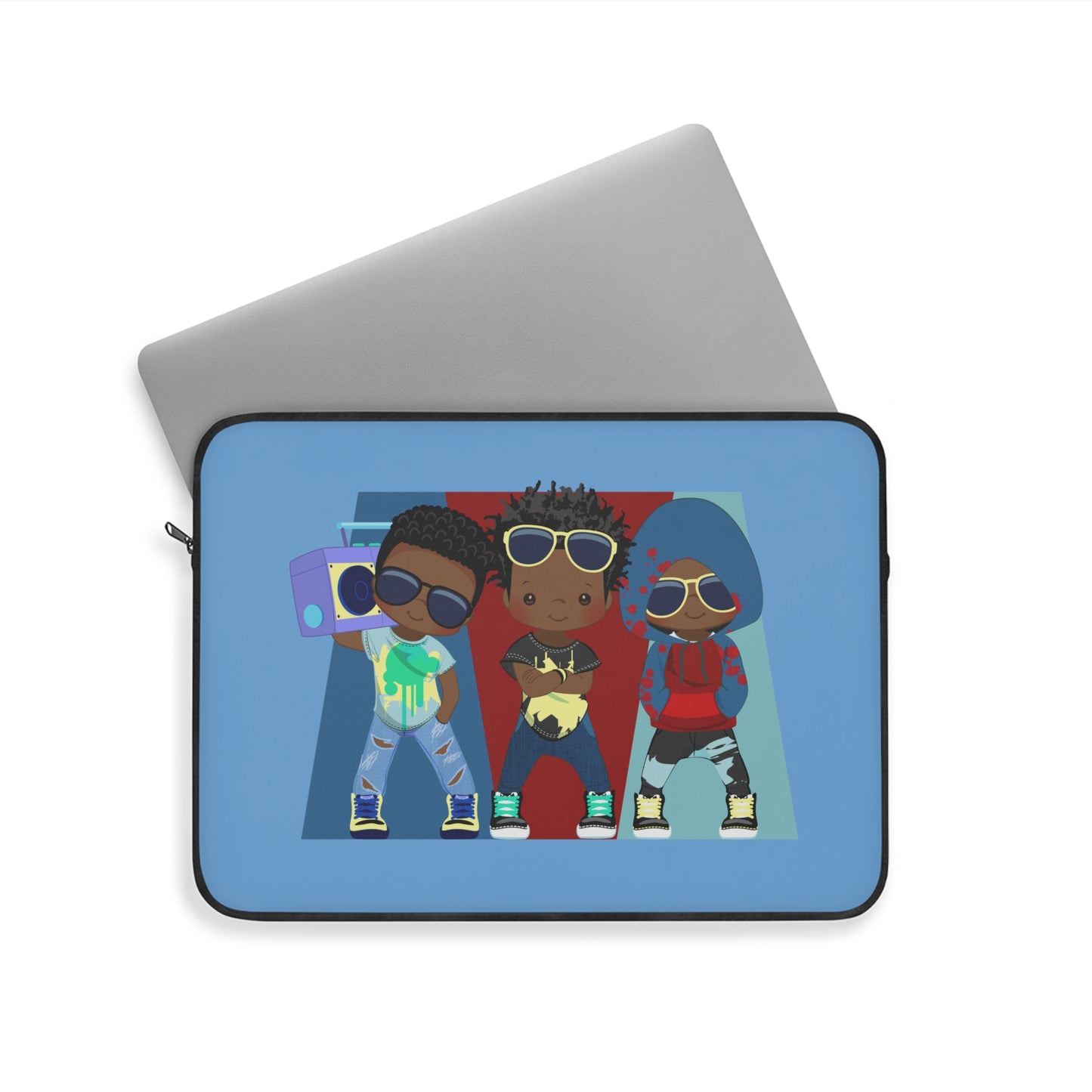 Cool Vibe Laptop Sleeve, Stylish Tech Case, Funky Sleeve for Students, Unique Gift for Teens, Trendy Laptop Accessory