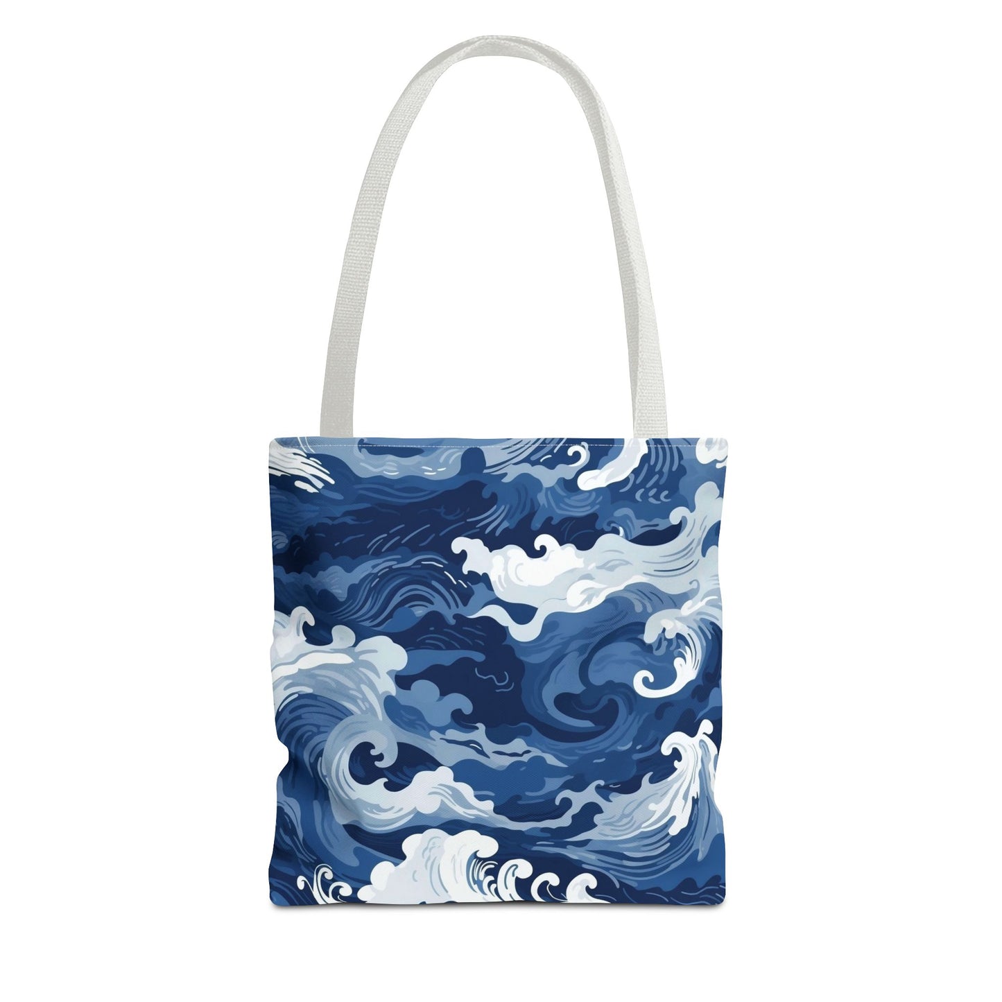 Ocean Waves Tote Bag, Nautical Beach Bag, Eco-Friendly Shopper, Travel Tote, Gift for Sea Lovers, Surf Inspired Accessories