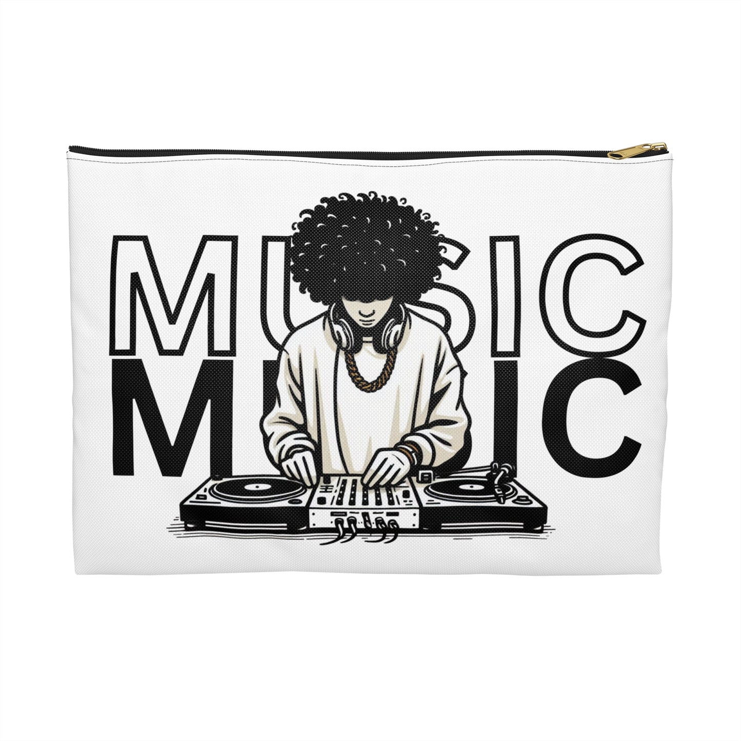 Music Lover's Accessory Pouch - Stylish Bag for DJs, Musicians, Gifts for Musicians, Music Festival Essentials, Cool Music Storage