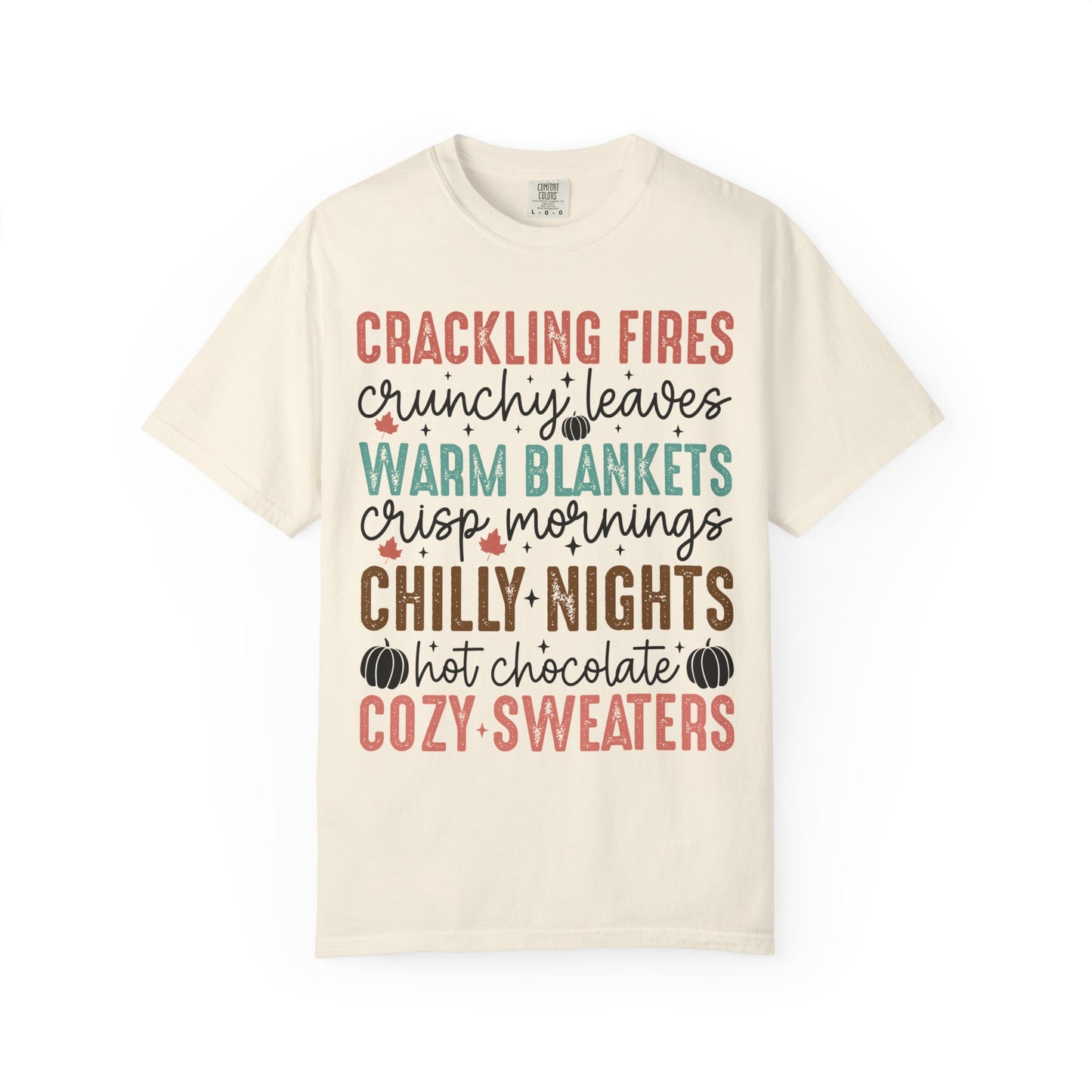 Fall Cozy T-Shirt, Unisex Autumn Tee, Warm Blankets Fashion, Seasonal Gift, Chilly Nights Apparel, Cute Thanksgiving Shirt