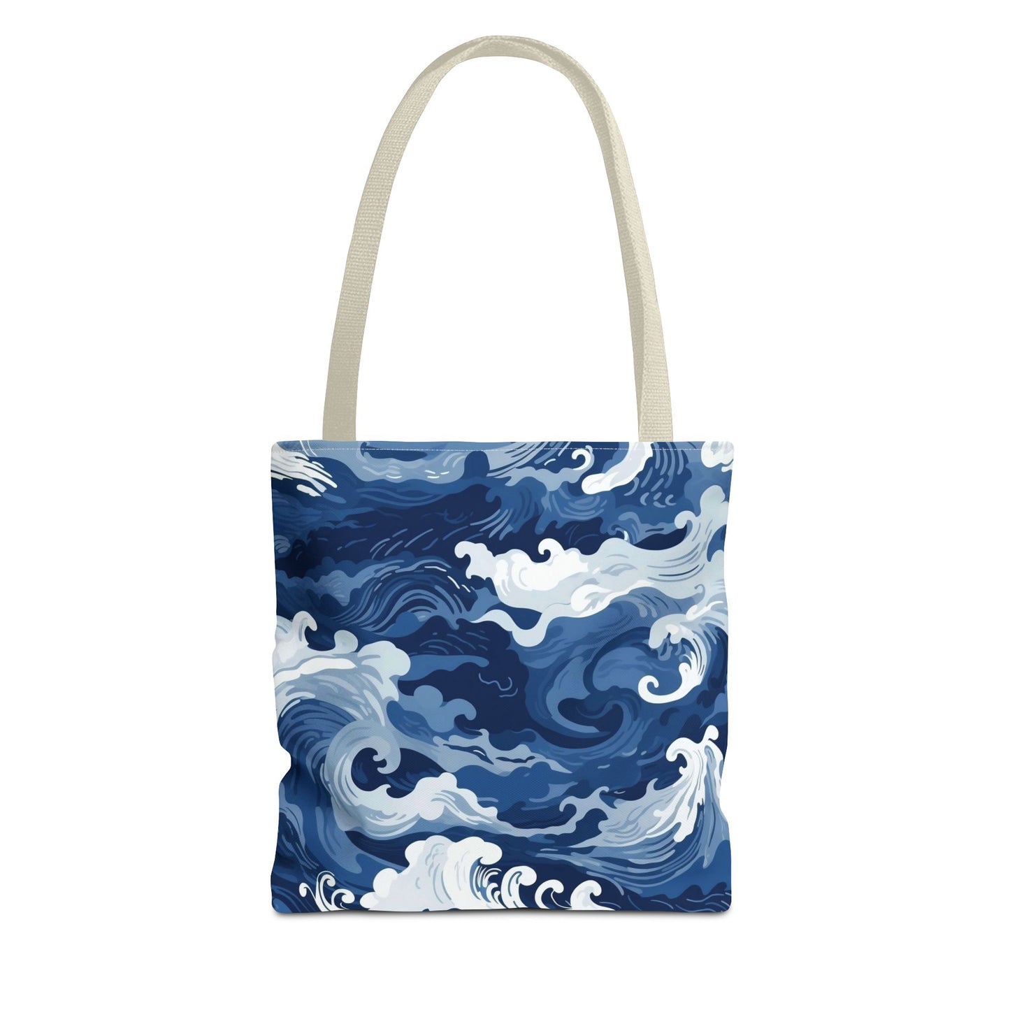 Ocean Waves Tote Bag, Nautical Beach Bag, Eco-Friendly Shopper, Travel Tote, Gift for Sea Lovers, Surf Inspired Accessories