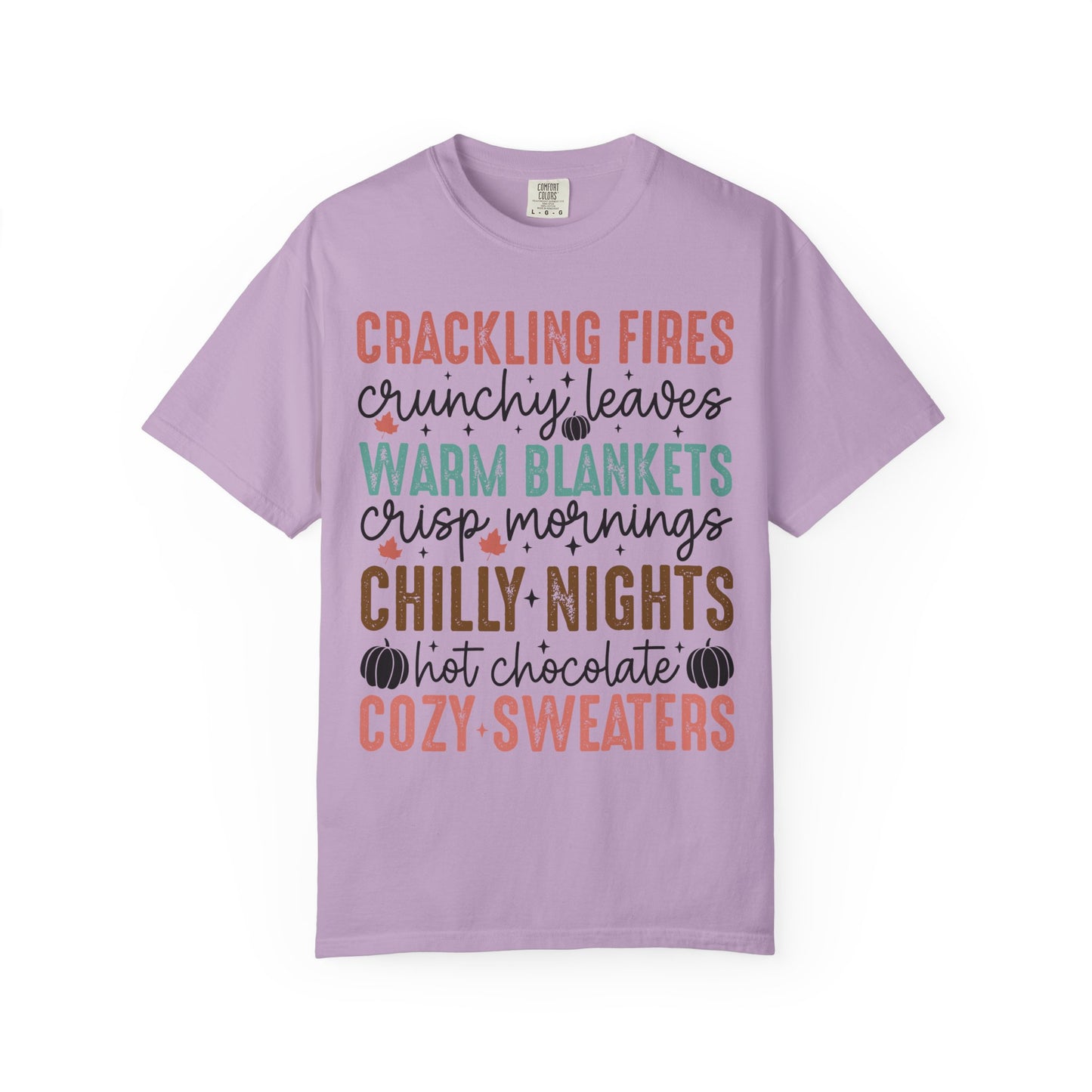 Fall Cozy T-Shirt, Unisex Autumn Tee, Warm Blankets Fashion, Seasonal Gift, Chilly Nights Apparel, Cute Thanksgiving Shirt