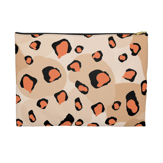 Wild Style Accessory Pouch | Leopard Print Makeup Bag | Travel Organizer | Gift for Her | Cute Clutch | Animal Print