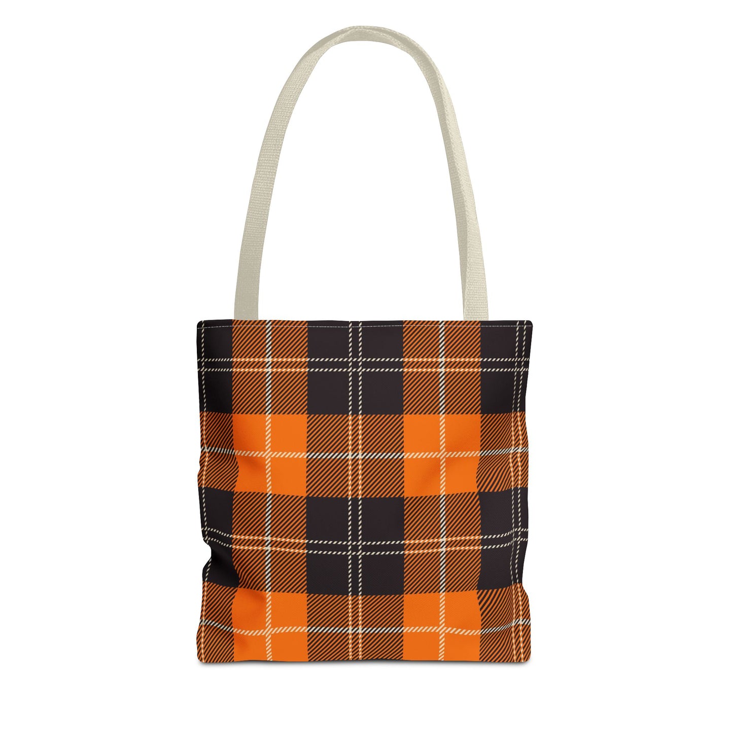 Autumn Plaid Tote Bag, Stylish Shopping Bag, Seasonal Carryall, Trendy Gift for Her, Fall Fashion Accessory