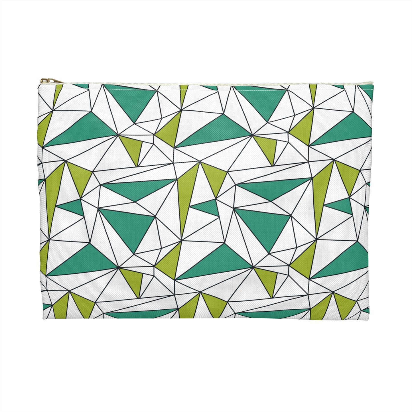 Geometric Print Accessory Pouch - Stylish Organizer for Travel, Makeup, School Supplies, Eco-Friendly Gift Idea, Modern Design