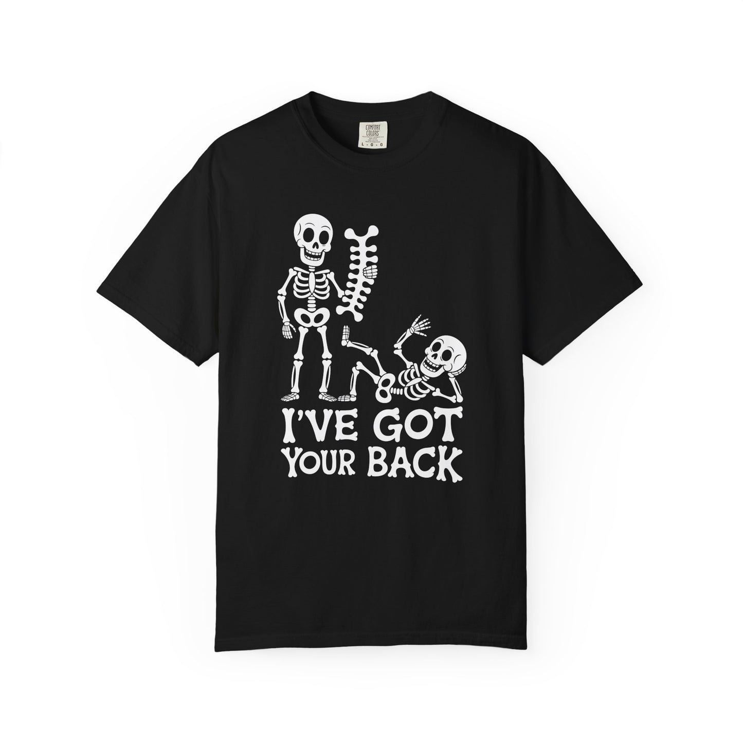 Funny Skeleton T-Shirt, Halloween Tee, Unisex Humor Shirt, Got Your Back Shirt, Gift for Friends, Casual Wear