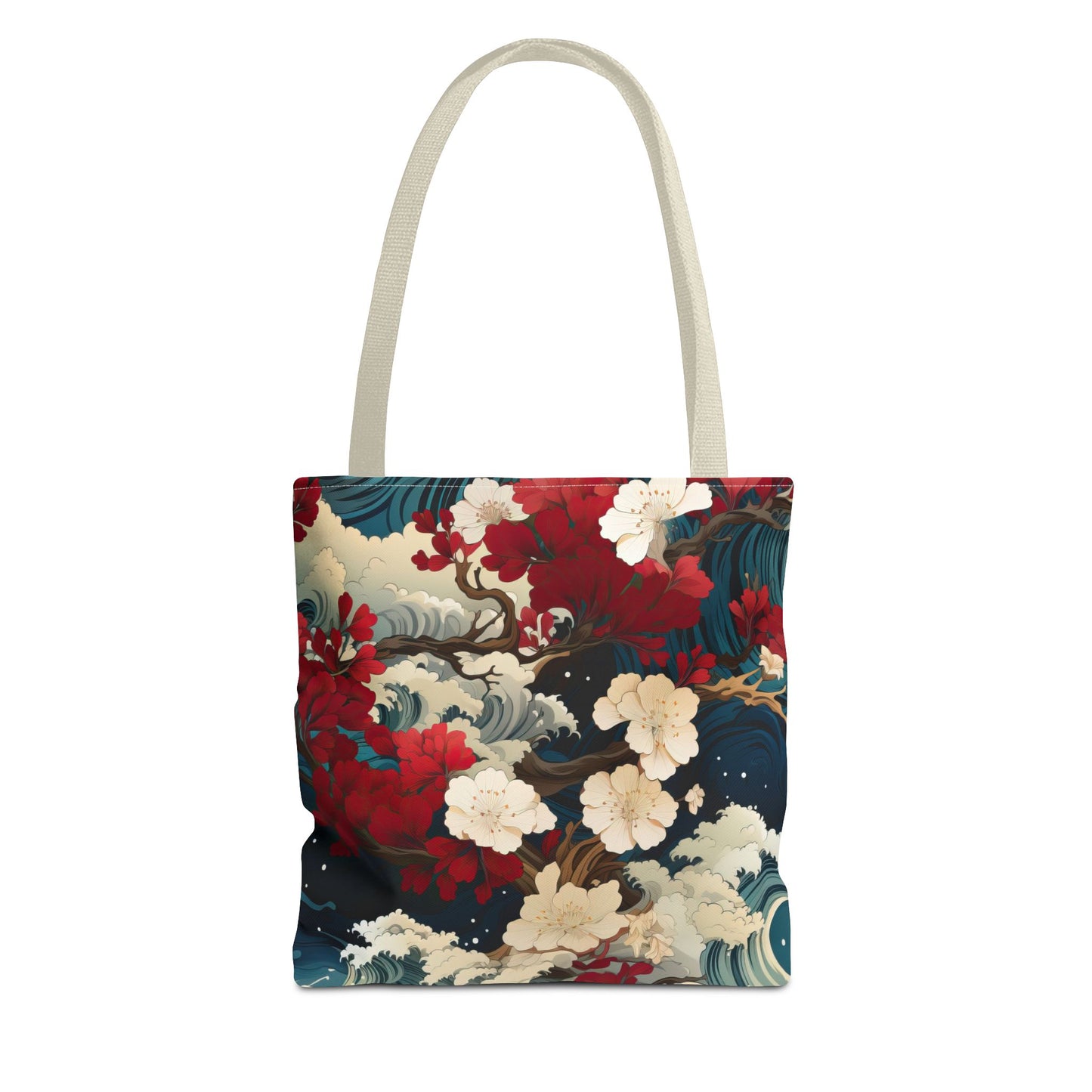 Elegant Floral Tote Bag, Art Print Handbag, Stylish Shopping Tote, Eco-Friendly Gift, Chic Travel Bag, Bohemian Accessories