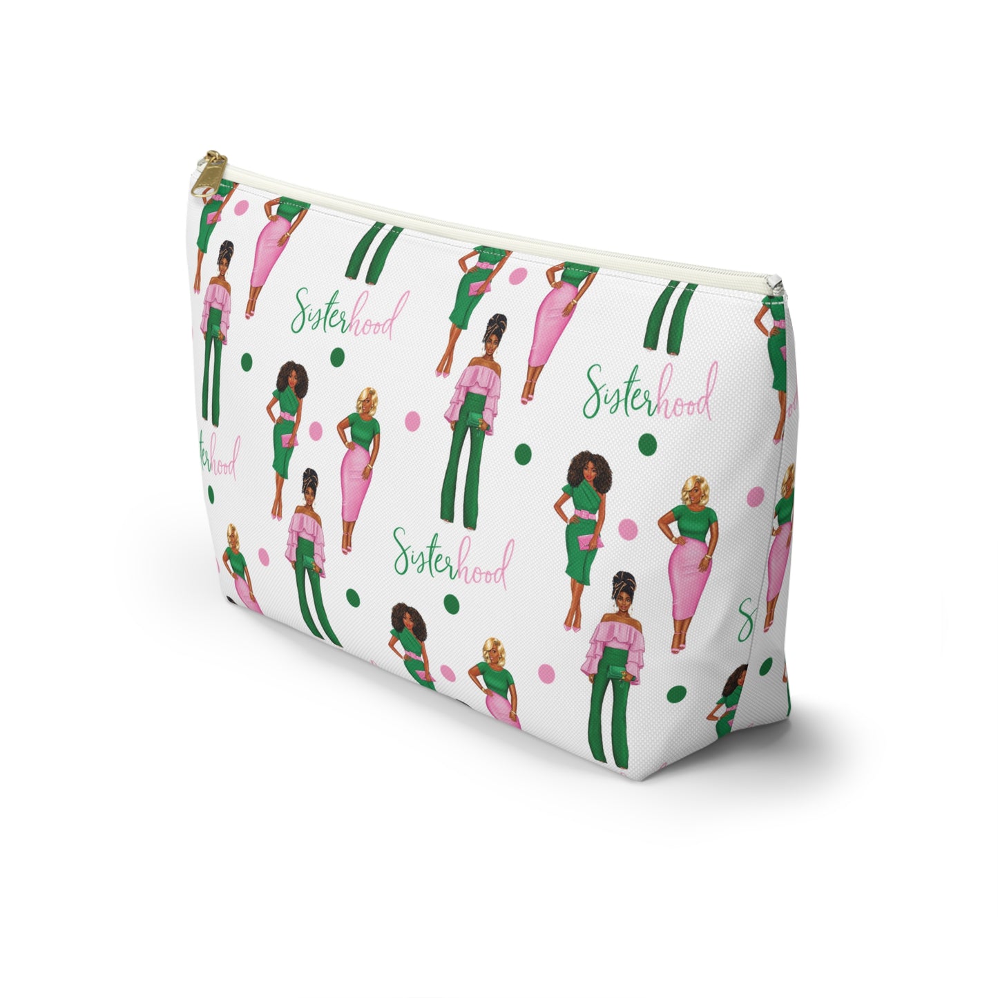 Sisterhood Accessory Pouch | Chic Makeup Bag, Travel Organizer, Gift for Friends, Feminine Coin Purse, Cute Toiletry Bag