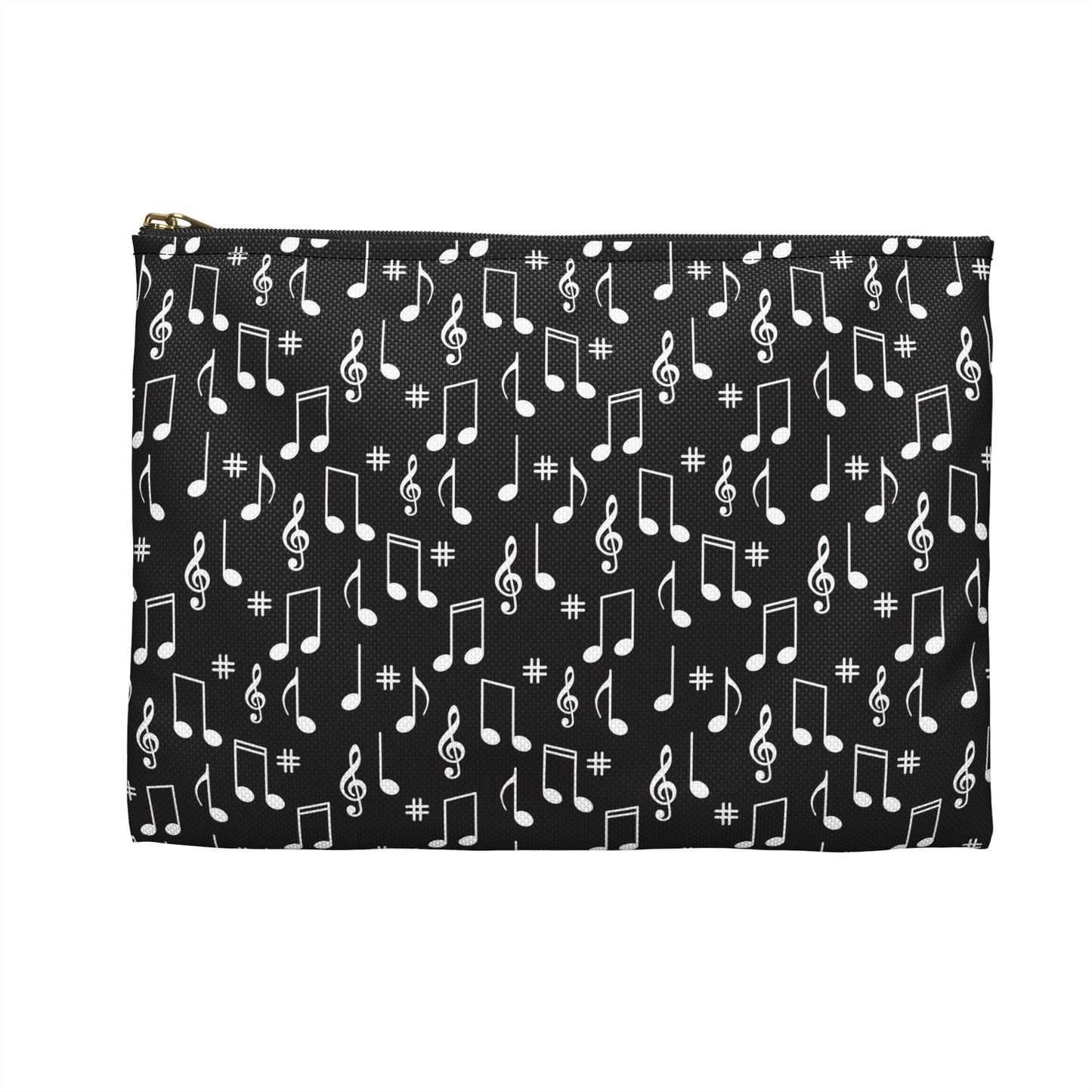 Music Notes Accessory Pouch | Perfect Gift for Music Lovers, Organizers, Travel Bags, Makeup Cases, School Supplies