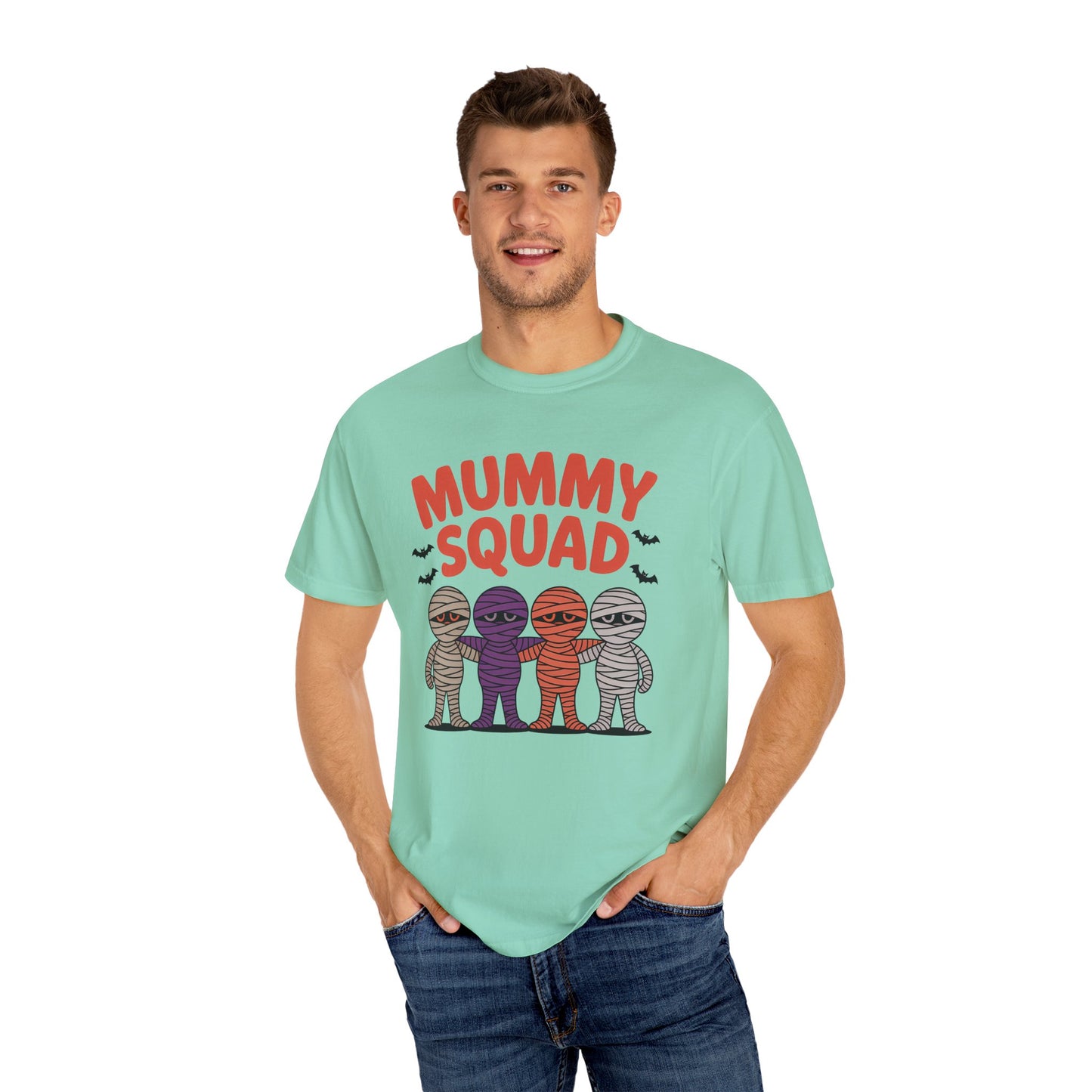 Mummy Squad Unisex T-shirt | Halloween Tee, Mummy Themed Shirt, Spooky Squad Shirt, Fall Festival Shirt, Fun Family Costume