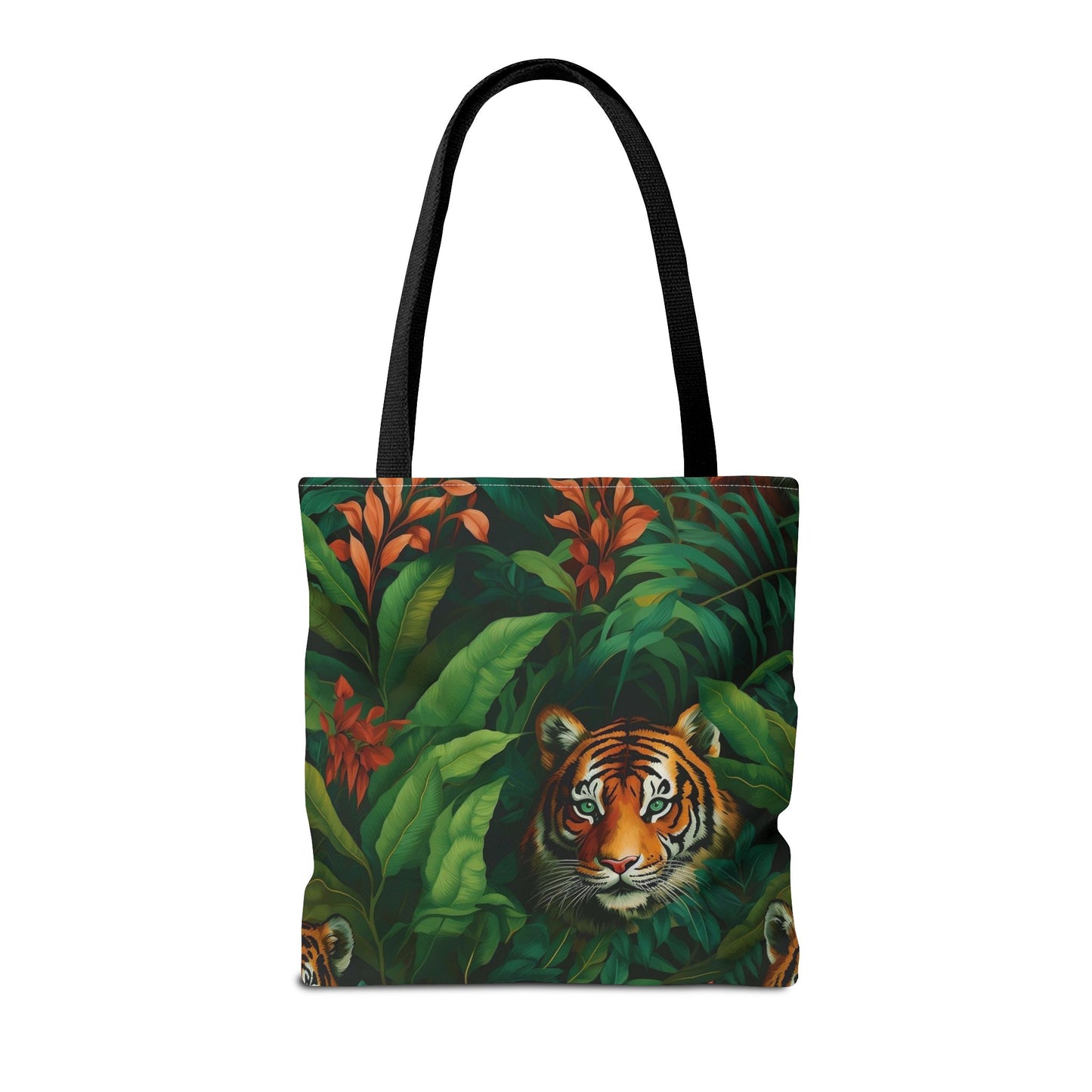 Tote Bag with Jungle Tiger Design | Eco-Friendly Shopping Bag, Gift for Animal Lovers, Reusable Tote for Travel, Beach, Farmers Market