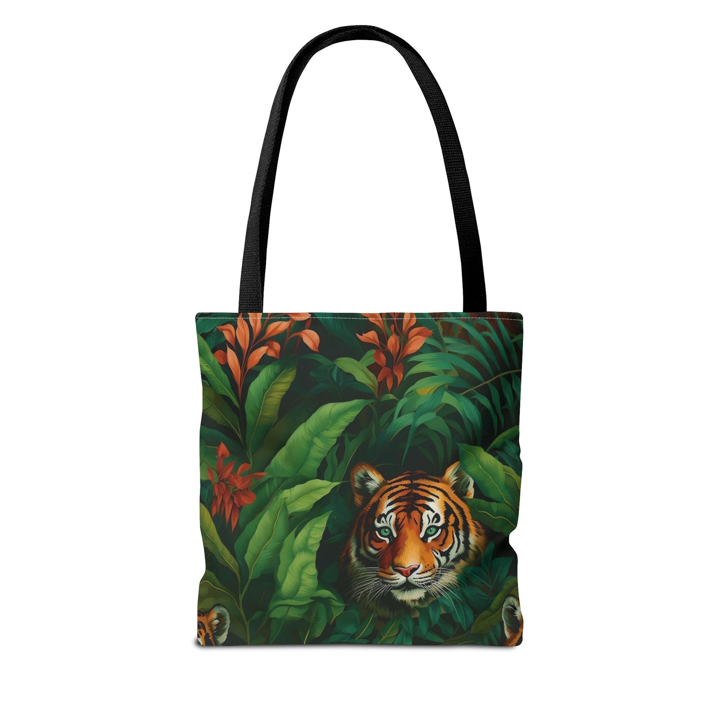 Tote Bag with Jungle Tiger Design | Eco-Friendly Shopping Bag, Gift for Animal Lovers, Reusable Tote for Travel, Beach, Farmers Market