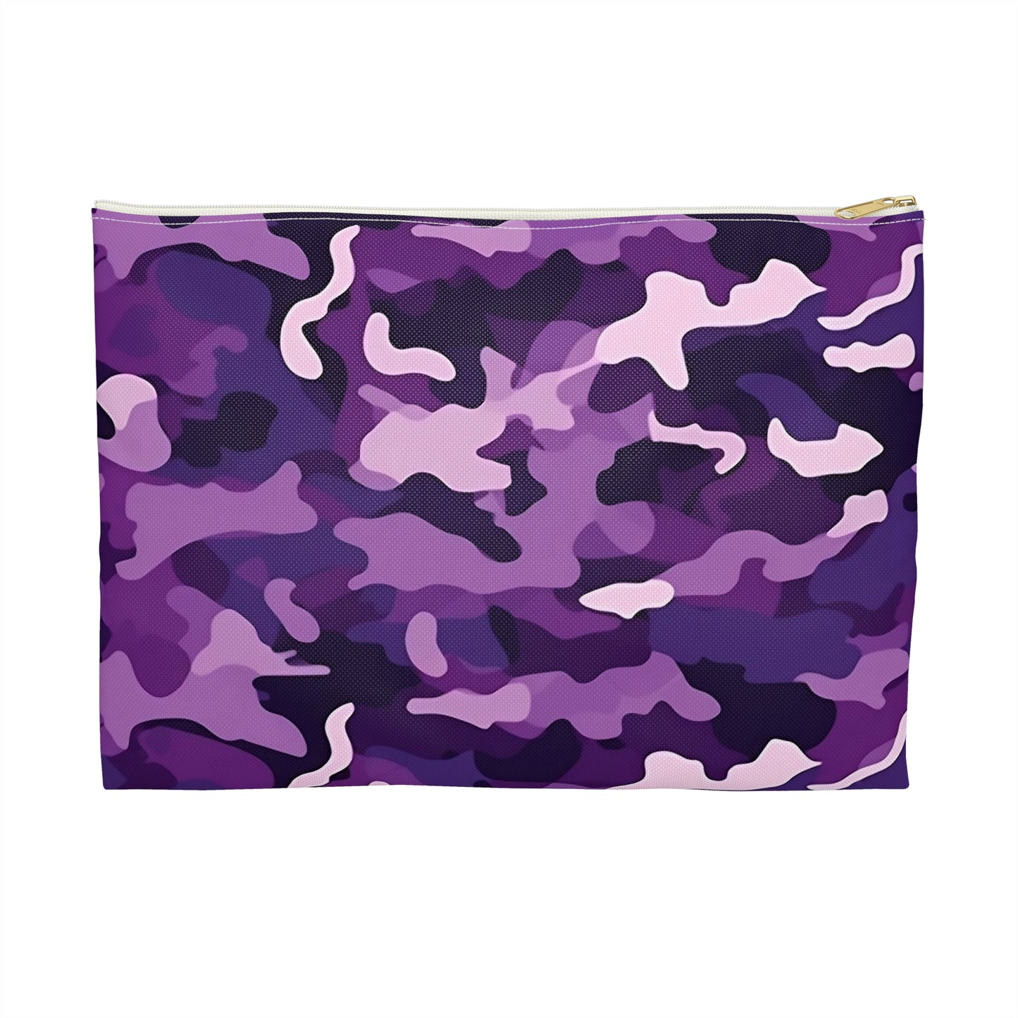 Purple Camo Accessory Pouch - Versatile Makeup Bag, Travel Organizer, Gift for Her, Stylish Clutch, Purple Camo Zipper Pouch