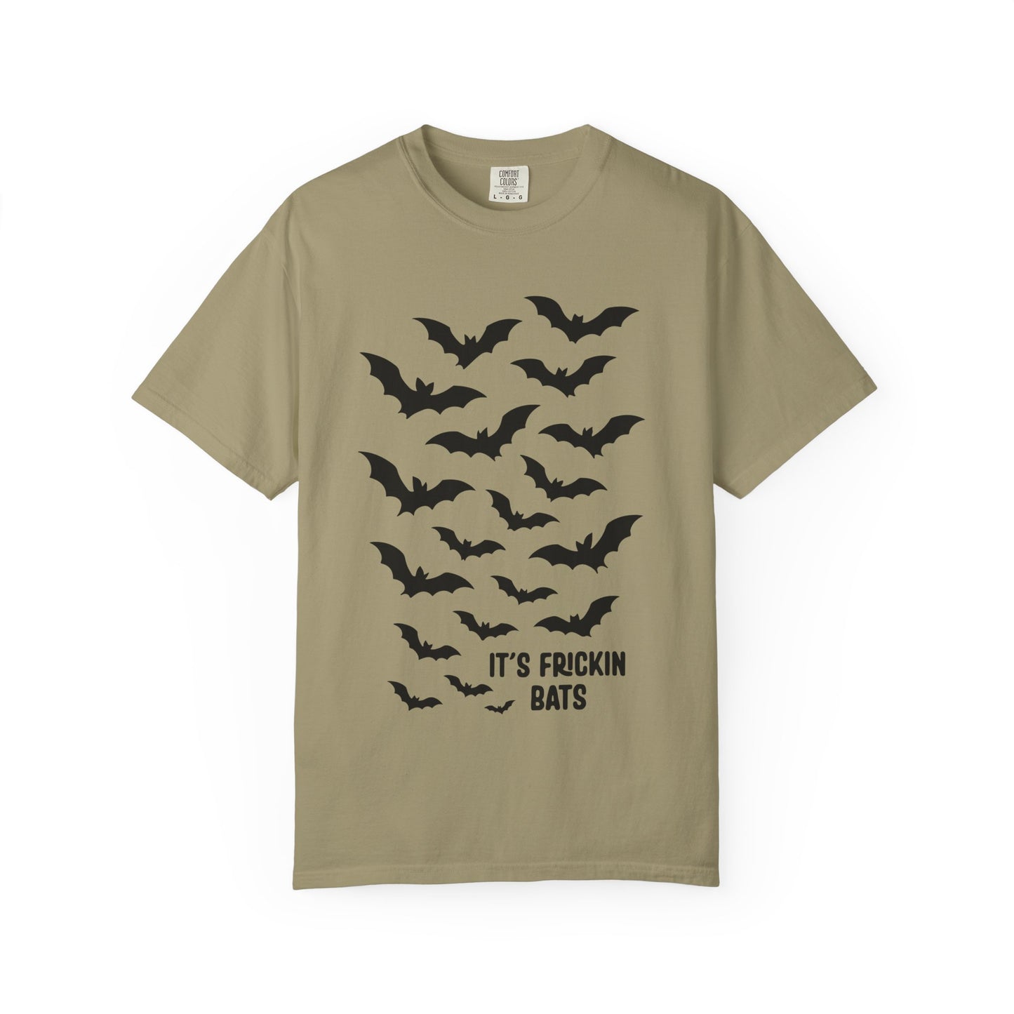 Bats T-Shirt | Unisex Garment-Dyed Tee, Halloween Apparel, Casual Wear, Gift for Bat Lovers, Unique Graphic Shirt
