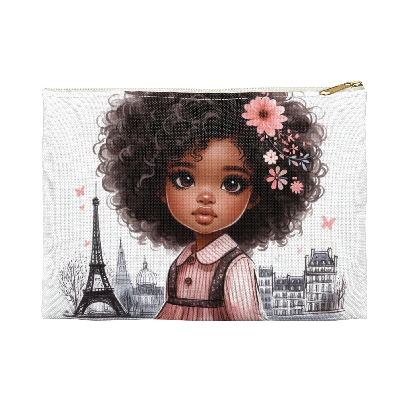 Chic Parisian Accessory Pouch for Trendy Girls, Stylish Makeup Bag, Cosmetic Organizer, Perfect Gift for Mother's Day, Travel Essentials