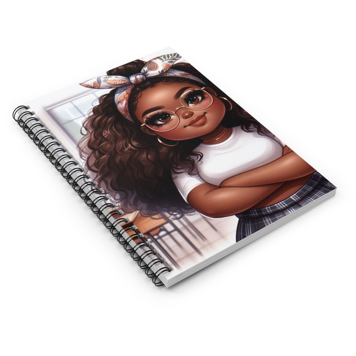 Empowered Girl Spiral Notebook - Ruled Lines for Creative Minds