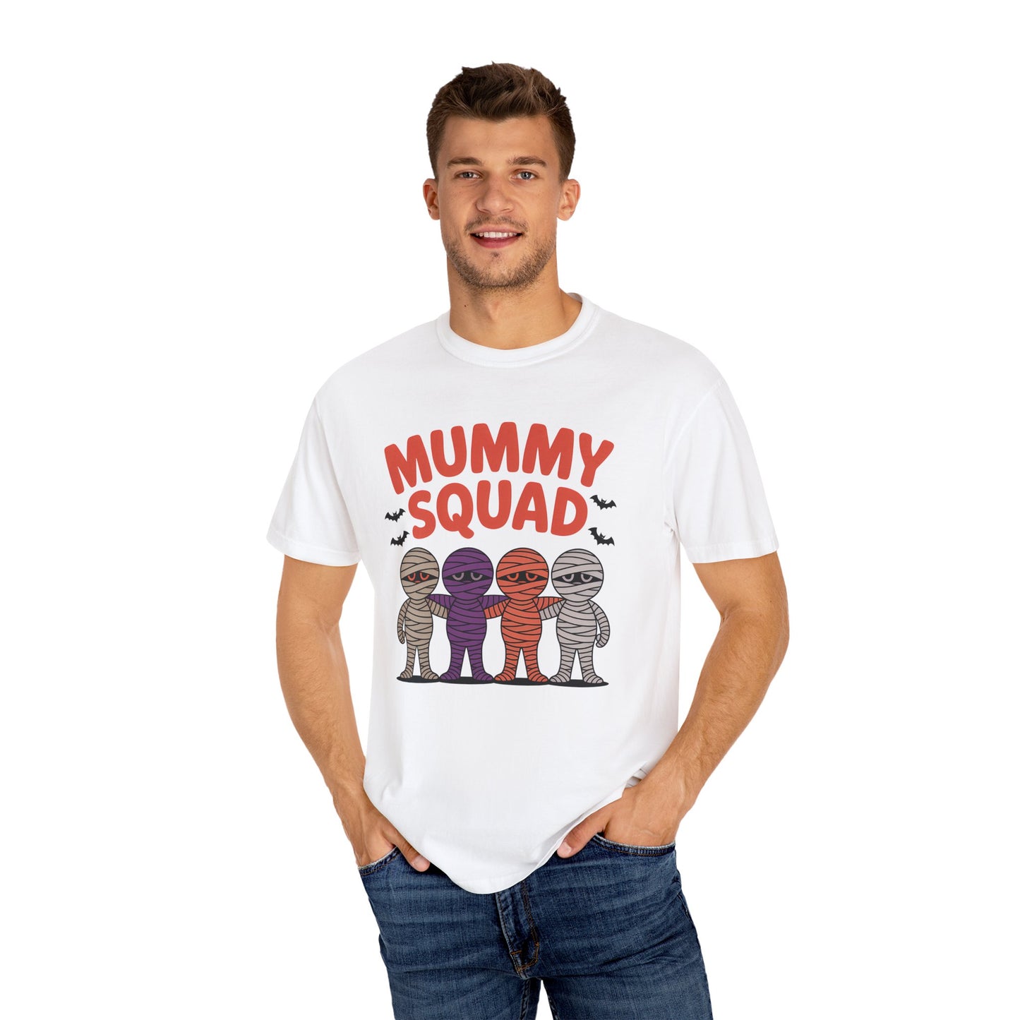 Mummy Squad Unisex T-shirt | Halloween Tee, Mummy Themed Shirt, Spooky Squad Shirt, Fall Festival Shirt, Fun Family Costume