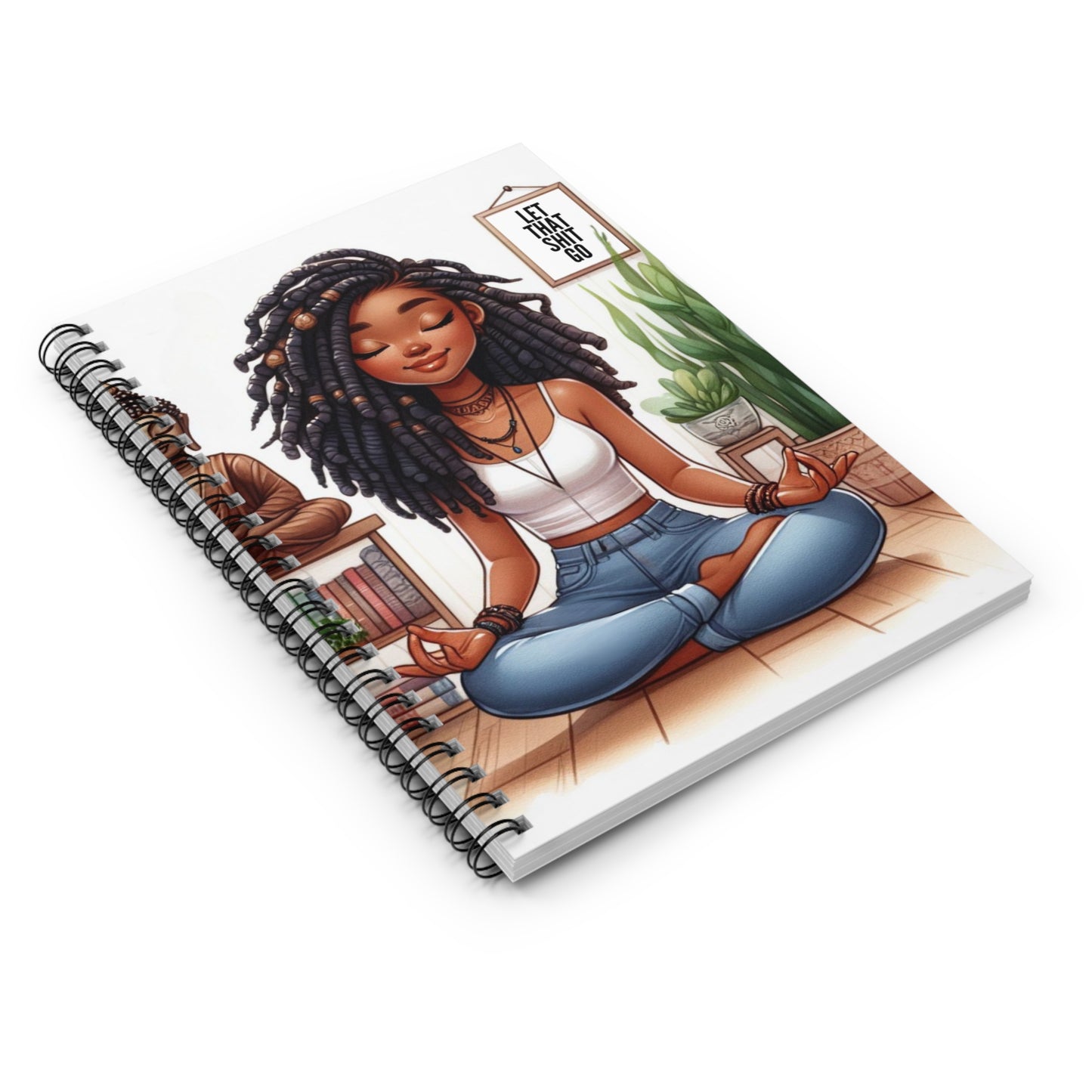 Let That Shit Go Spiral Notebook - Mindfulness Journal for Stress Relief