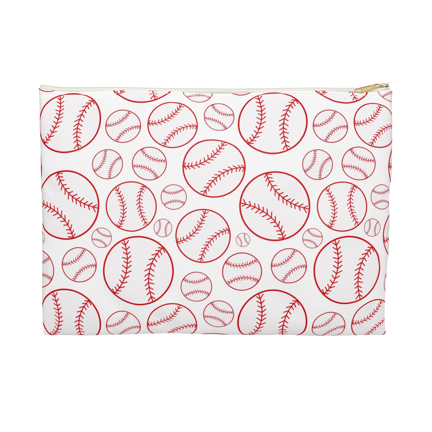 Baseball Print Accessory Pouch | Perfect for Sports Lovers, Gift for Athletes, Travel Organizer, Makeup Bag, Stadium Essentials