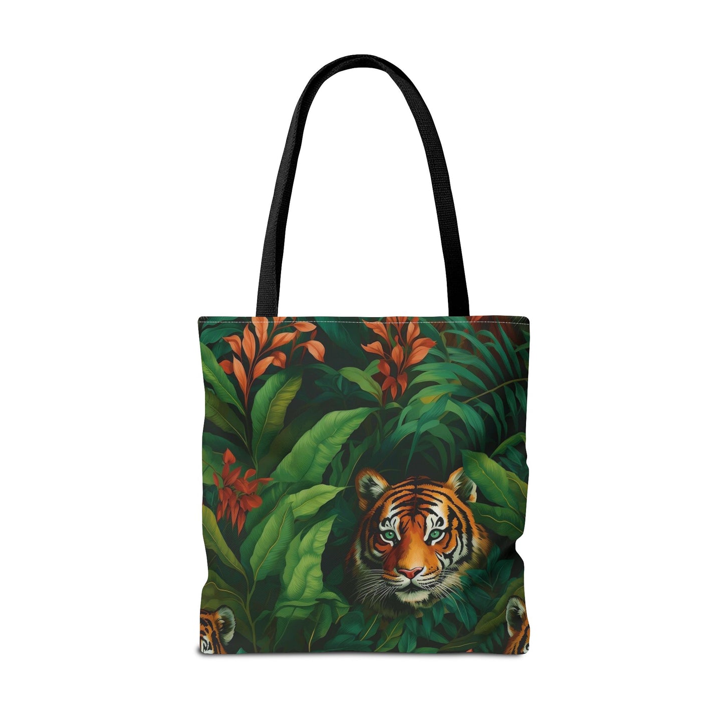 Tote Bag with Jungle Tiger Design | Eco-Friendly Shopping Bag, Gift for Animal Lovers, Reusable Tote for Travel, Beach, Farmers Market