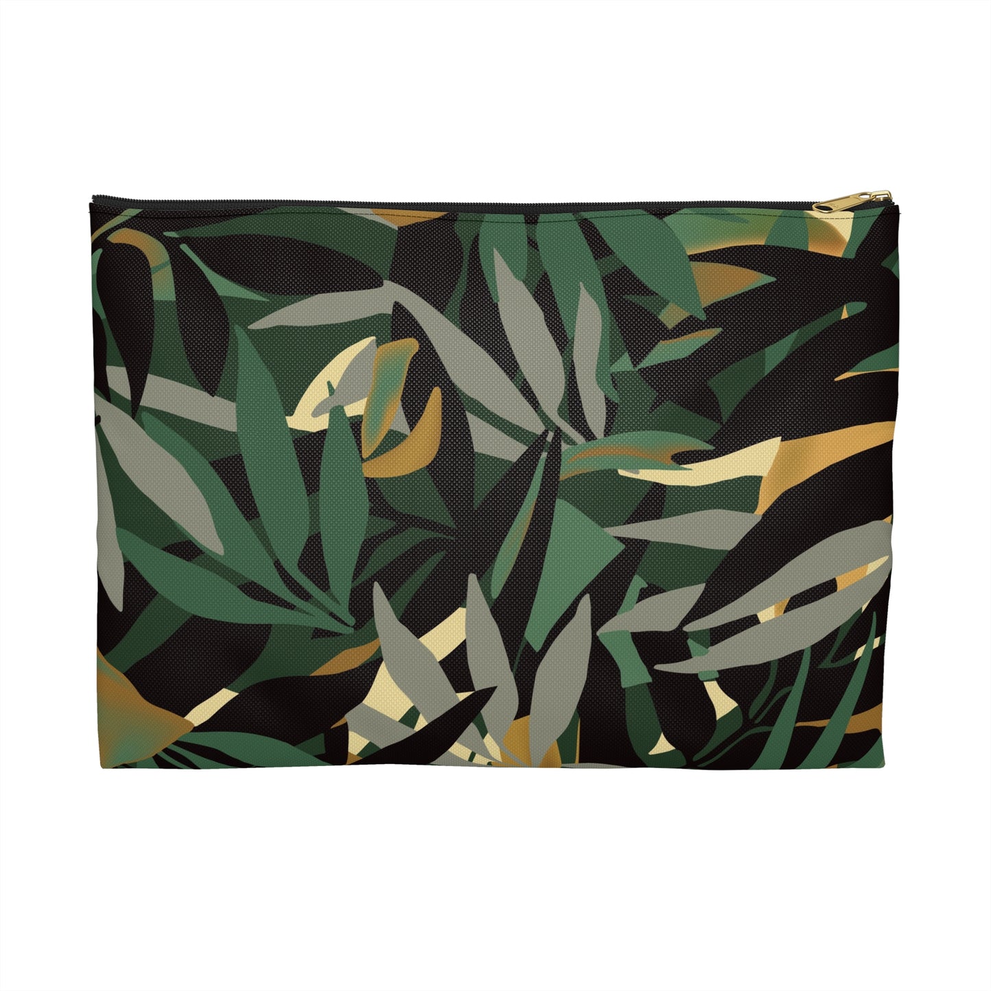 Tropical Leaves Accessory Pouch | Travel Makeup Bag, Storage Organizer, Gift for Her, Nature Lovers, Stylish Clutch