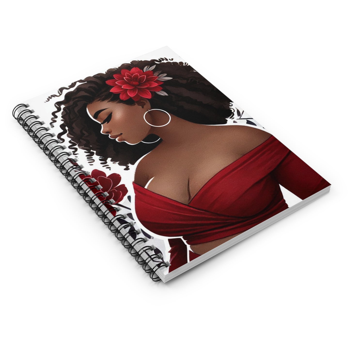 Floral Goddess Spiral Notebook - Ruled Line for Creative Souls