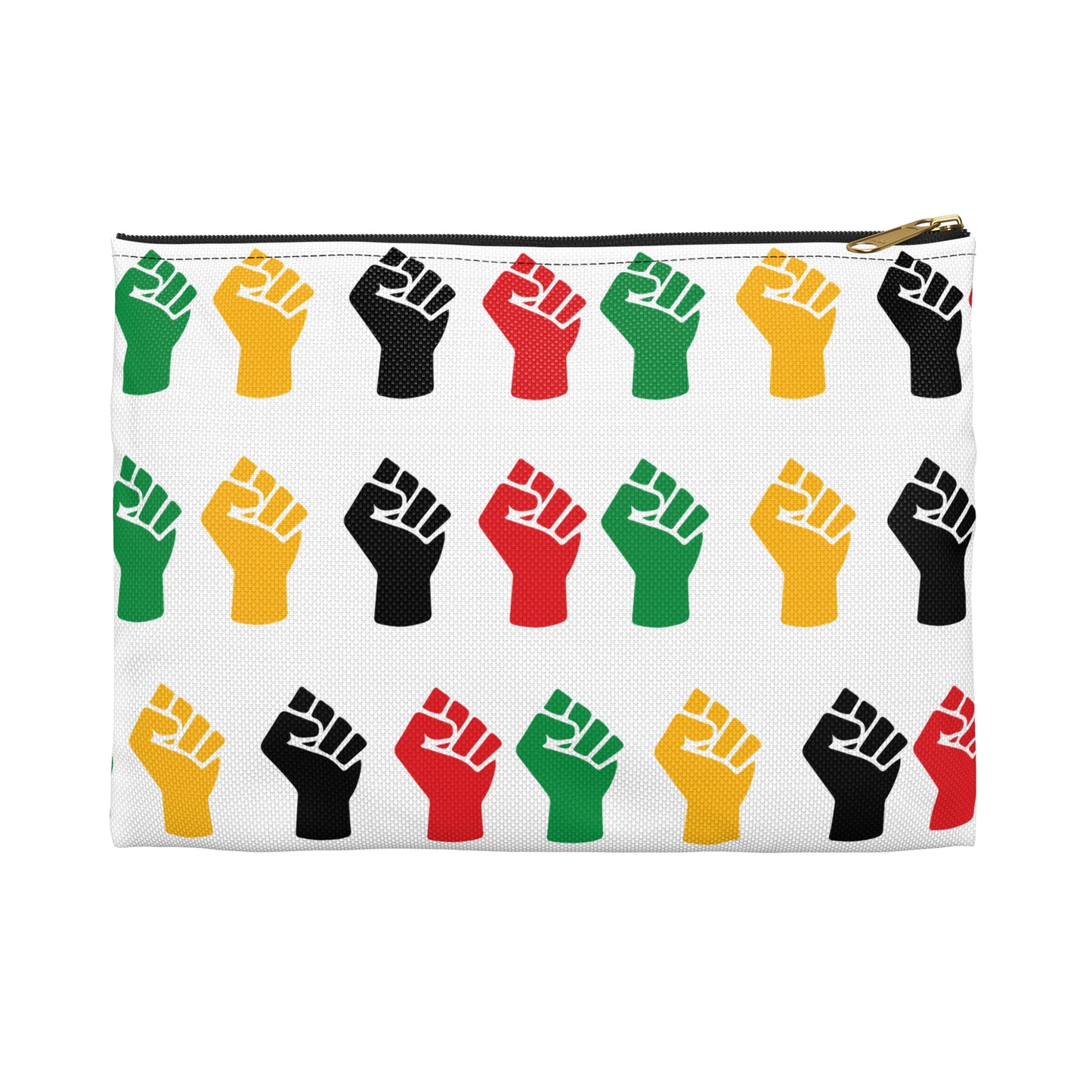 Empowering Accessory Pouch - Bold Fist Design, Protest Gear, Activism Organizer, Gift for Allies, Travel Essentials, Arts & Crafts