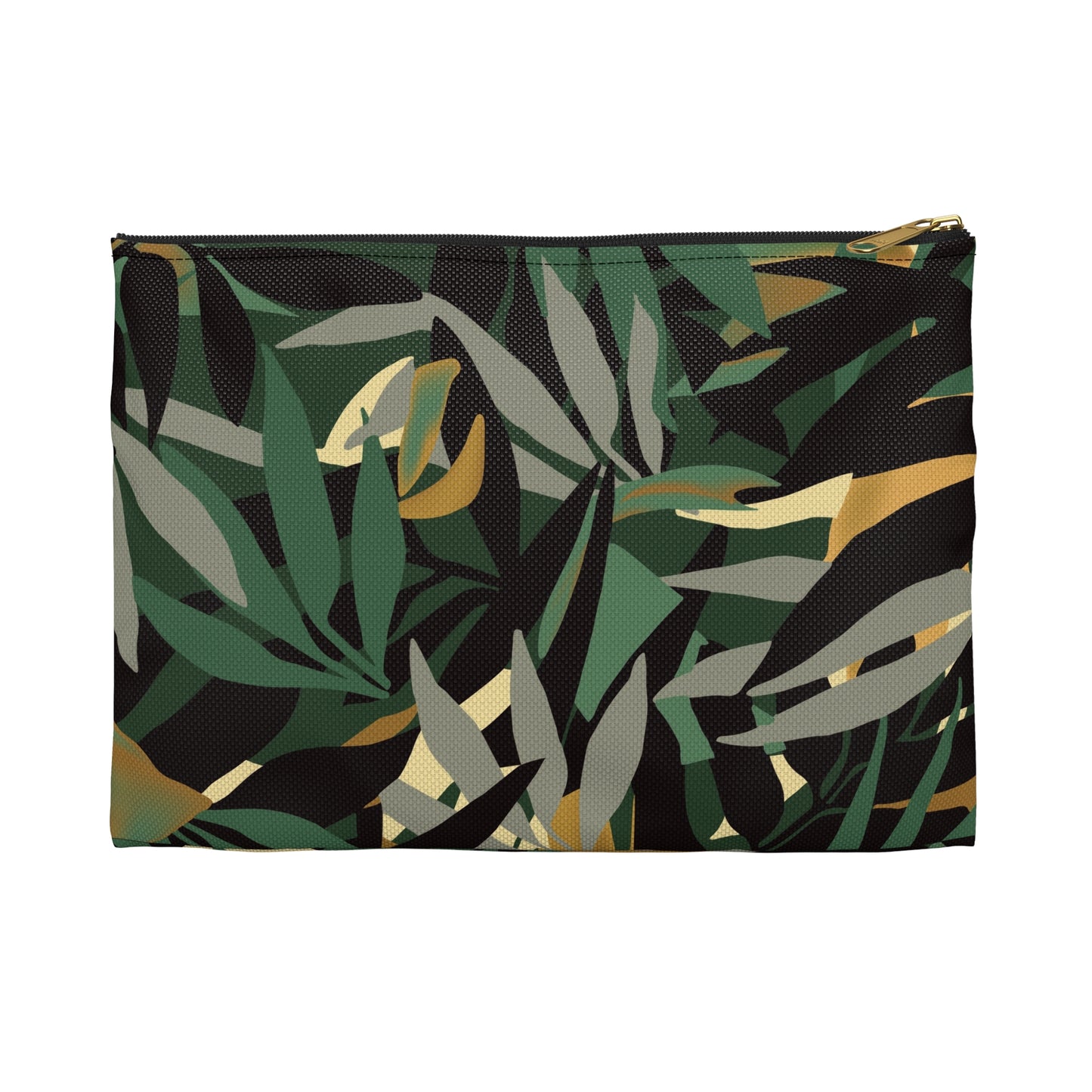 Tropical Leaves Accessory Pouch | Travel Makeup Bag, Storage Organizer, Gift for Her, Nature Lovers, Stylish Clutch