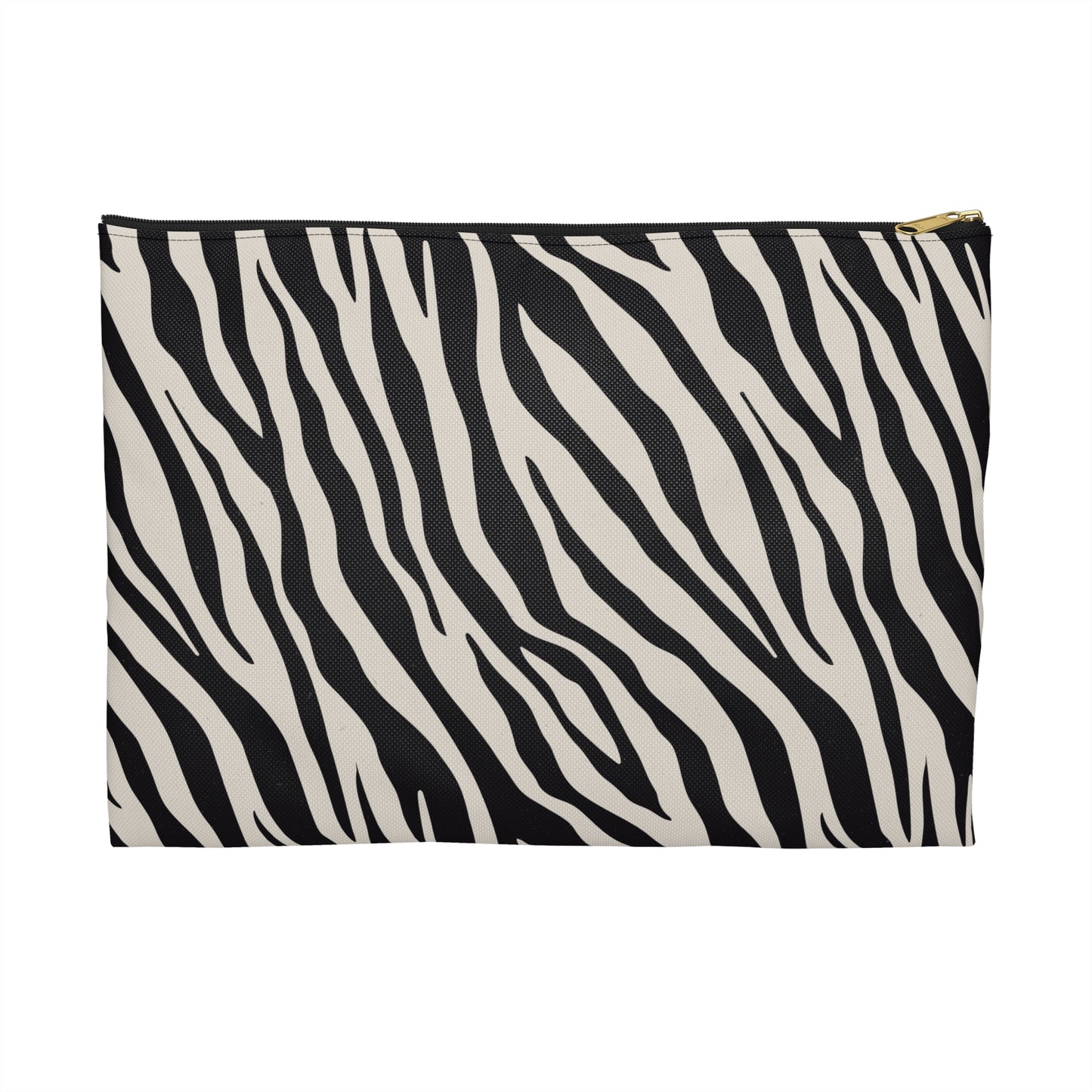 Chic Zebra Print Accessory Pouch, Cosmetic Bag, Travel Organizer, Pencil Case, Gift for Her
