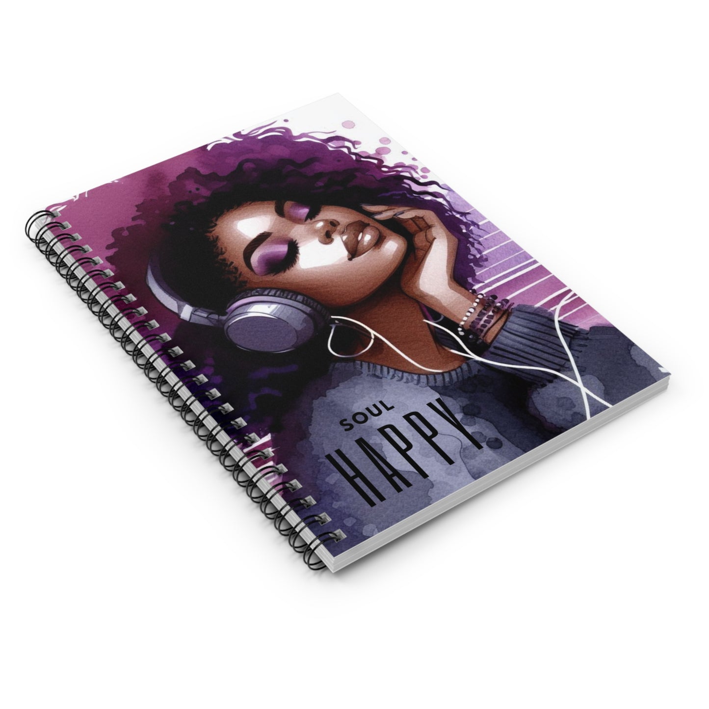 Soul Happy Spiral Notebook – Affirmation Journal for Creative Souls