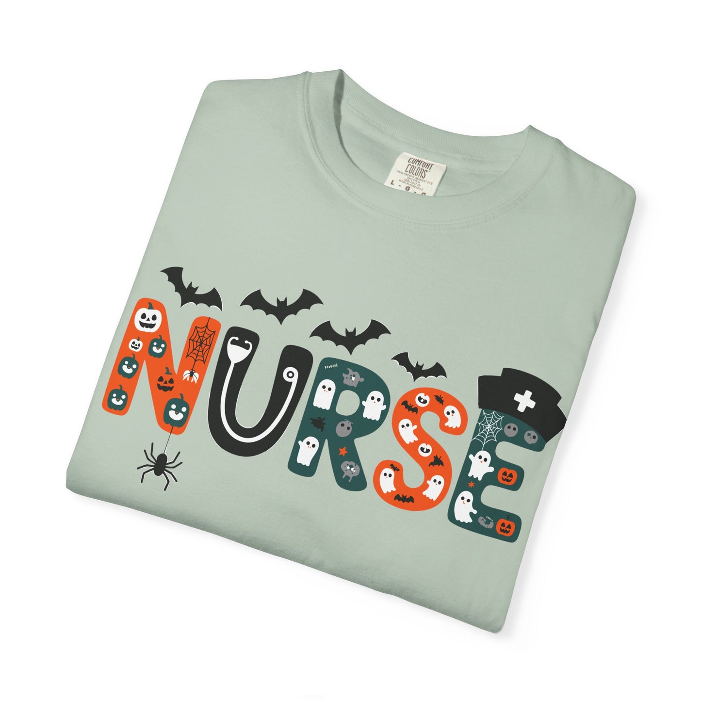 Halloween Nurse T-Shirt, Unisex Spooky Tee for Healthcare Workers, Cute Nurse Shirt, Fall Nurse Gift, Halloween Costume Top