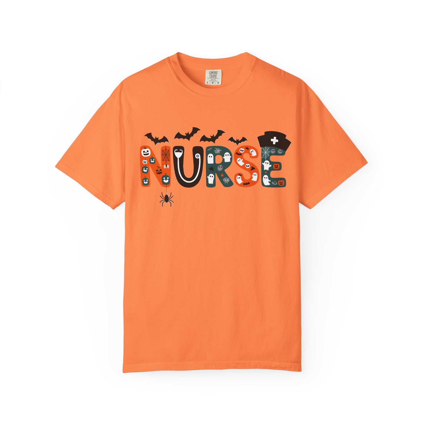 Halloween Nurse T-Shirt, Unisex Spooky Tee for Healthcare Workers, Cute Nurse Shirt, Fall Nurse Gift, Halloween Costume Top