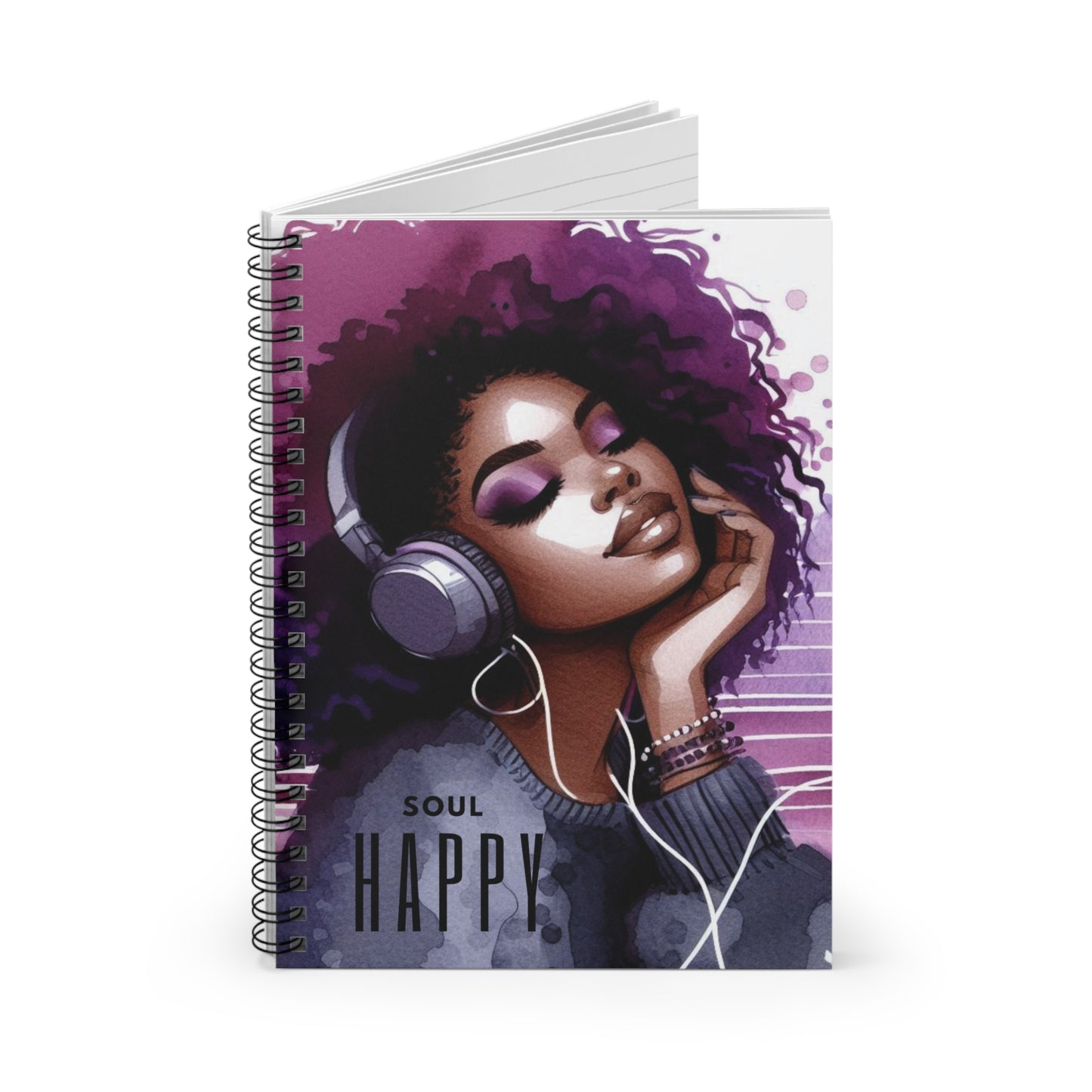 Soul Happy Spiral Notebook – Affirmation Journal for Creative Souls