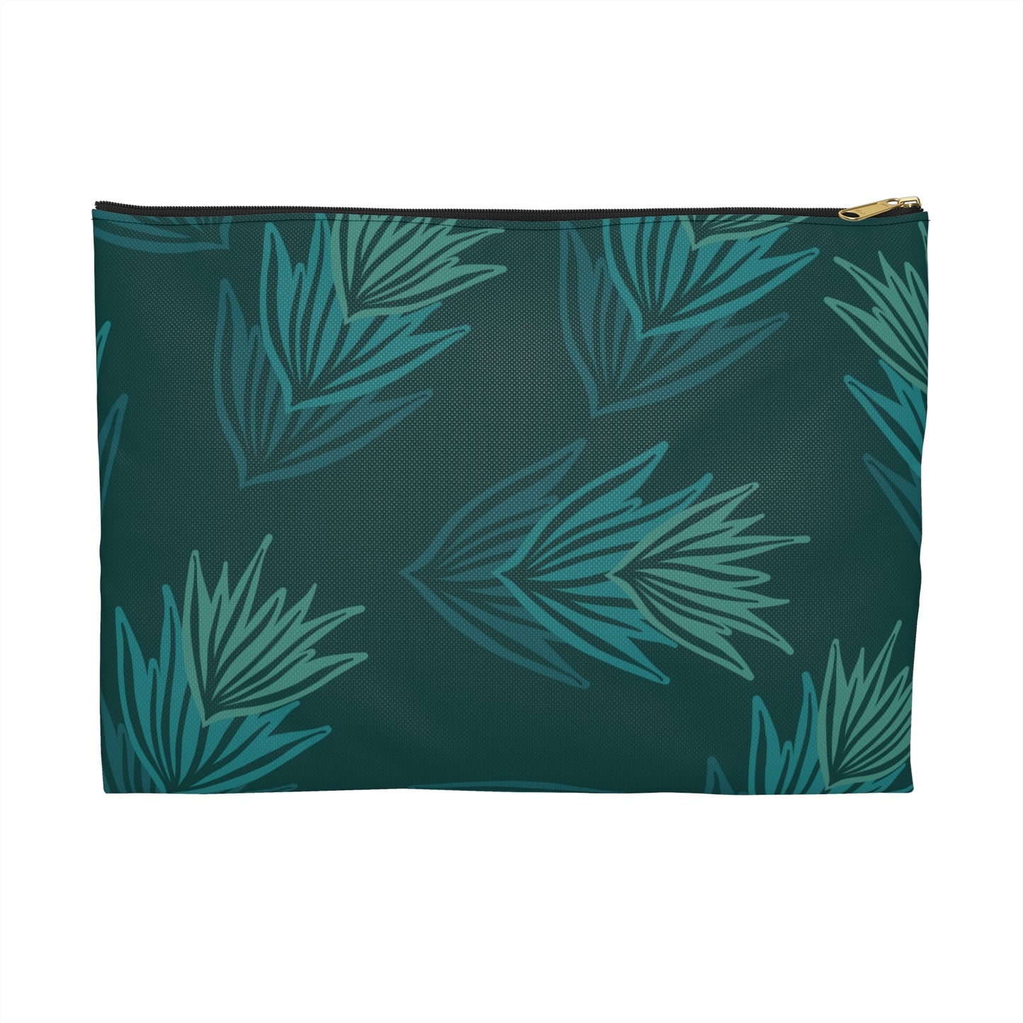 Tropical Leaf Accessory Pouch - Stylish Cosmetic Bag, Travel Organizer, Gift for Her, Greenery Lover's Essentials