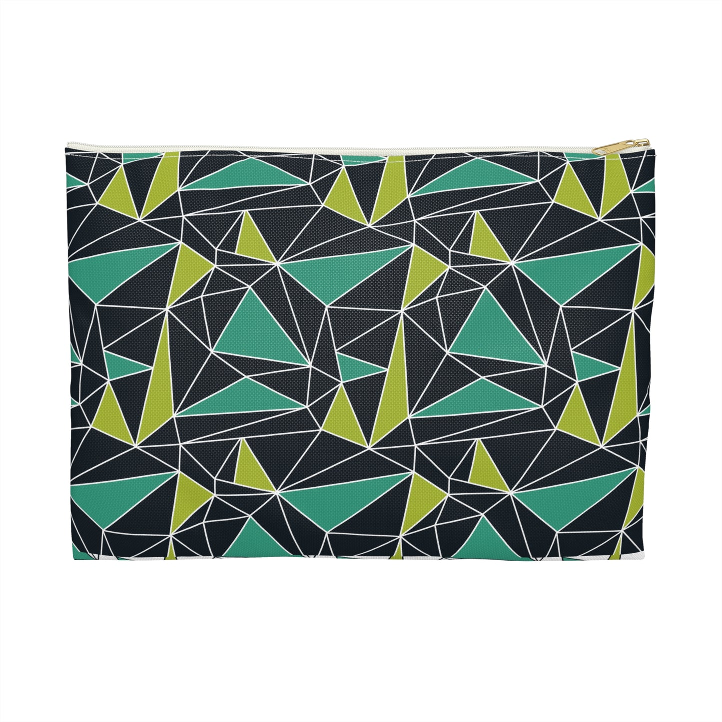 Geometric Print Accessory Pouch - Stylish Organizer for Travel, Makeup, School Supplies, Eco-Friendly Gift Idea, Modern Design