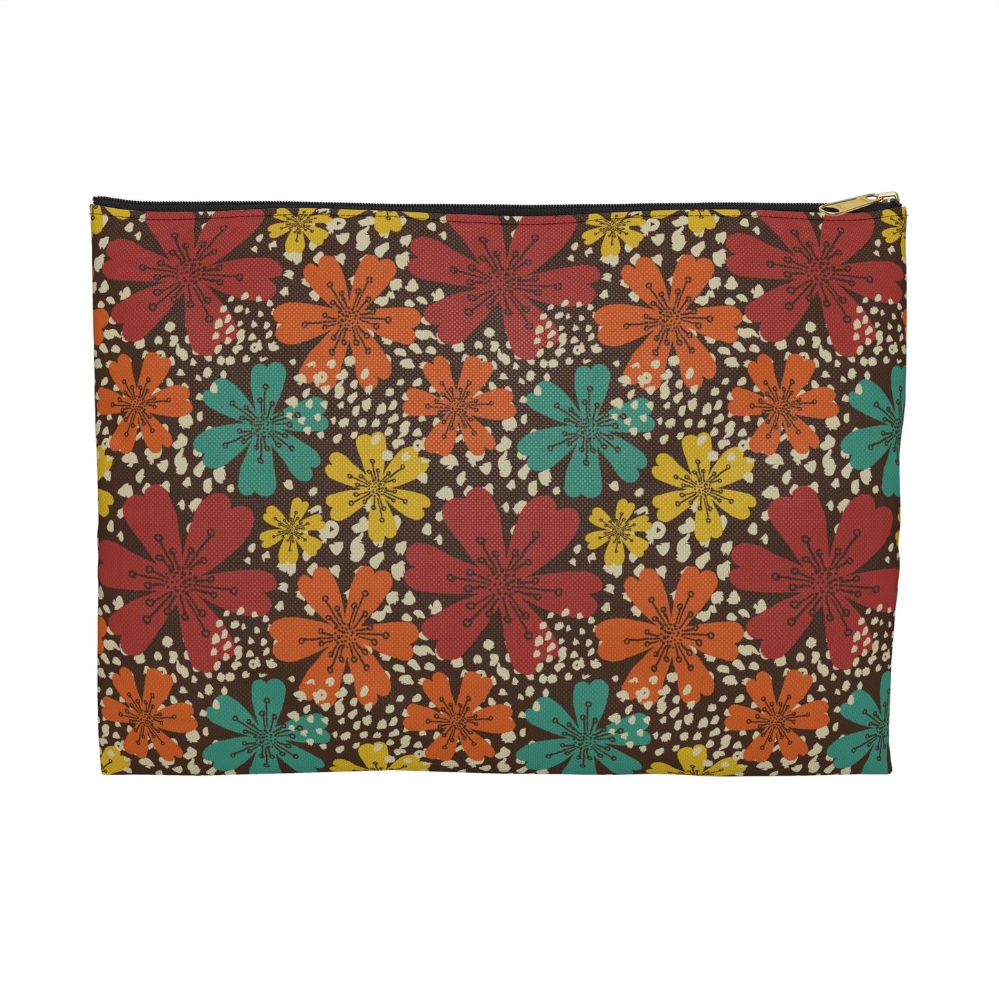 Vibrant Floral Accessory Pouch, Organizer Bag for Travel, Makeup, Gifts, Summer Vibes, Boho Style