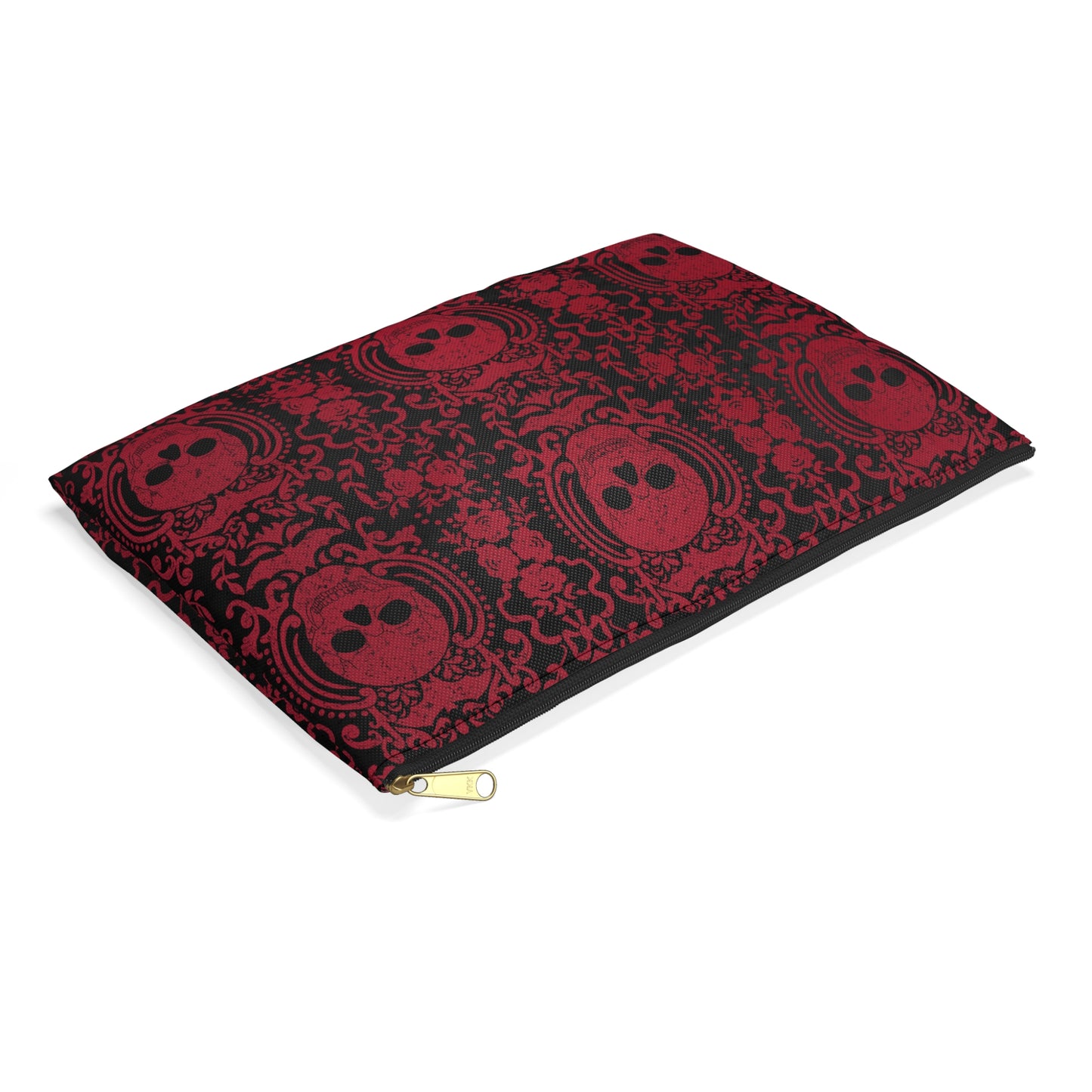 Gothic Skull Accessory Pouch - Edgy Makeup Bag, Perfect for Halloween, Alternative Fashion, Gift for Her, Gothic Aesthetic