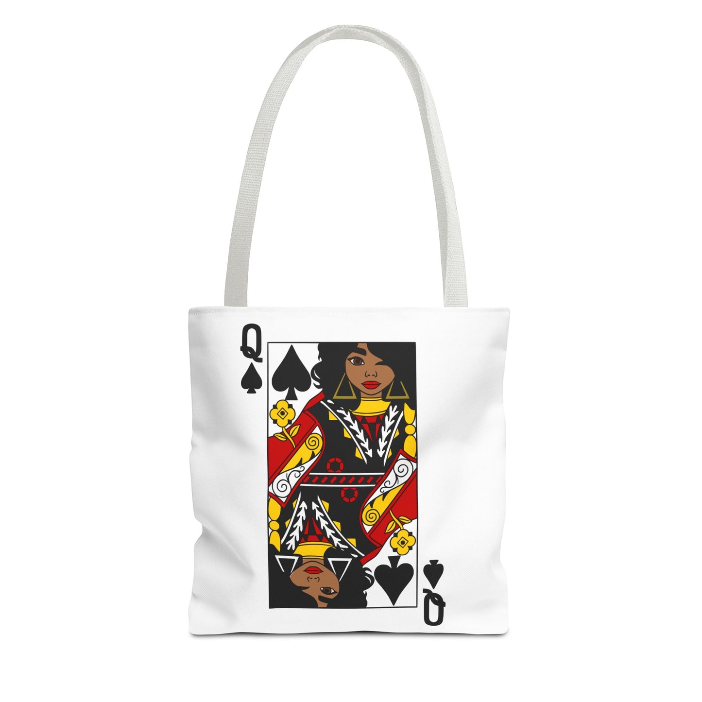 Queen of Spades Tote Bag - Stylish, Eco-Friendly, Great for Gifts, Card Games, or Everyday Use