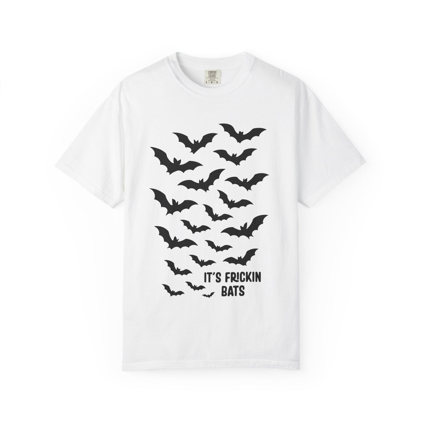 Bats T-Shirt | Unisex Garment-Dyed Tee, Halloween Apparel, Casual Wear, Gift for Bat Lovers, Unique Graphic Shirt
