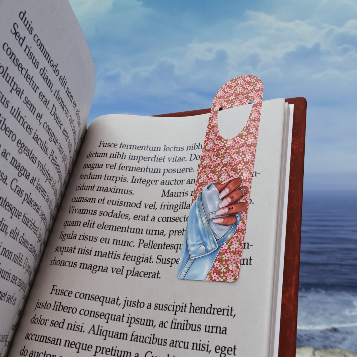 Chic Floral Bookmark - Perfect for Readers, Gift for Book Lovers, Reading Accessory, Literary Gift, Bookworm Essentials