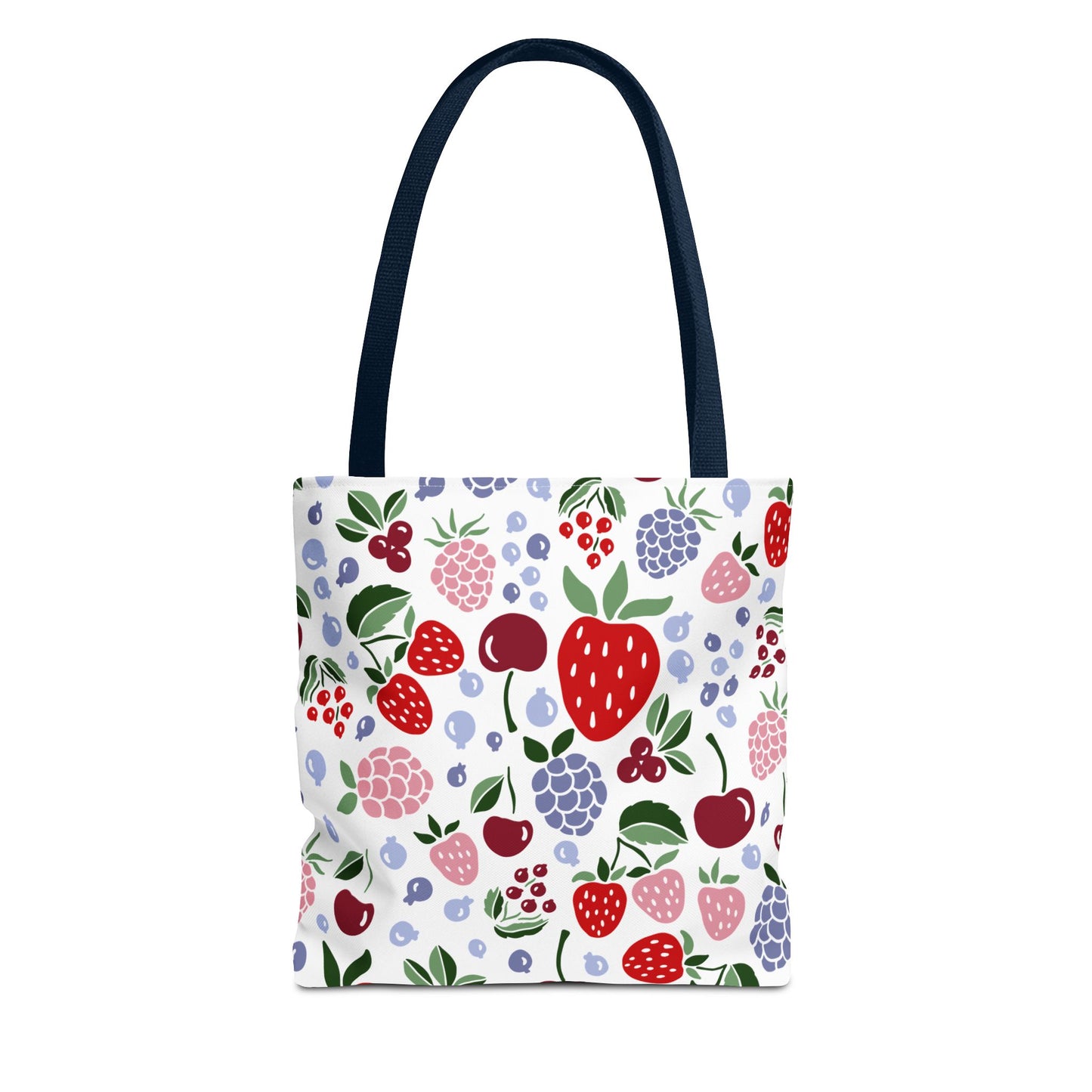 Fruity Floral Tote Bag, Reusable Grocery Tote, Shopping Bag, Eco-Friendly Gift, Beach Bag, Picnic Carryall