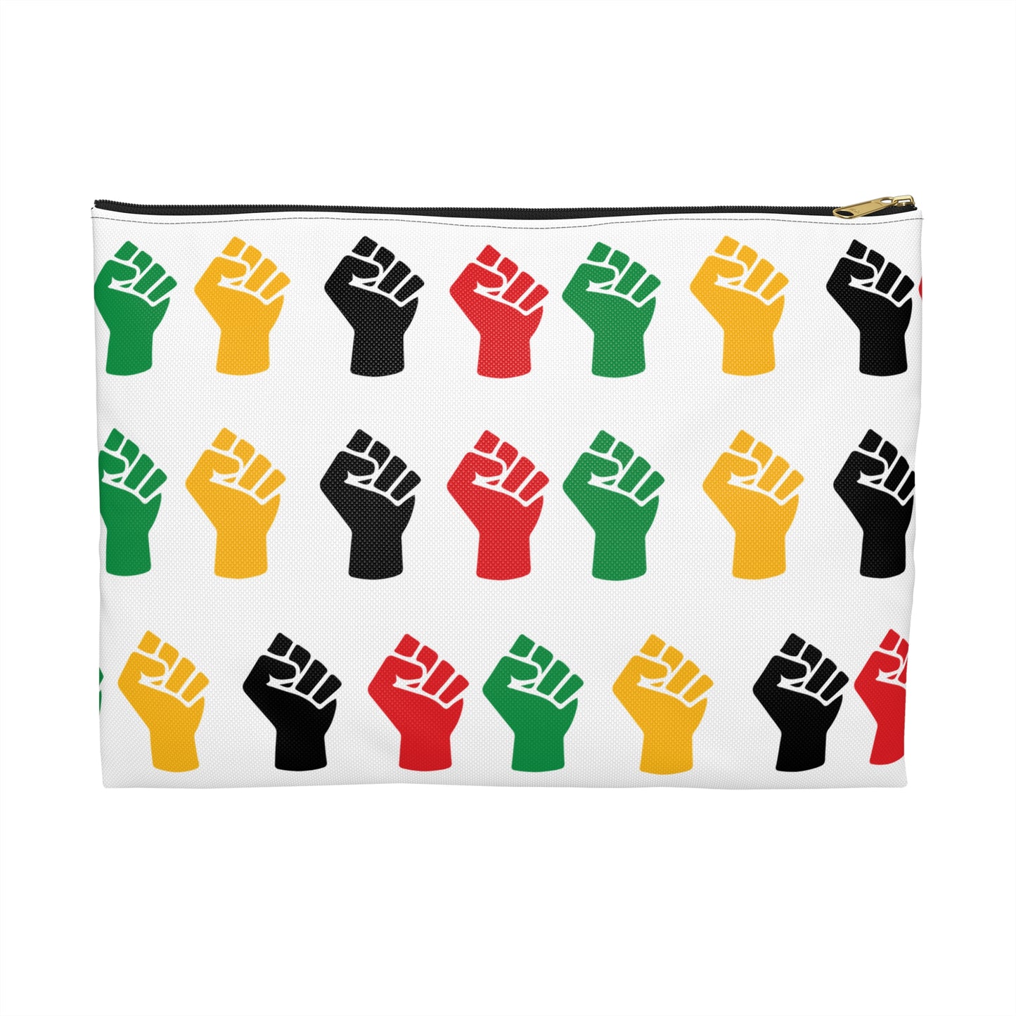Empowering Accessory Pouch - Bold Fist Design, Protest Gear, Activism Organizer, Gift for Allies, Travel Essentials, Arts & Crafts