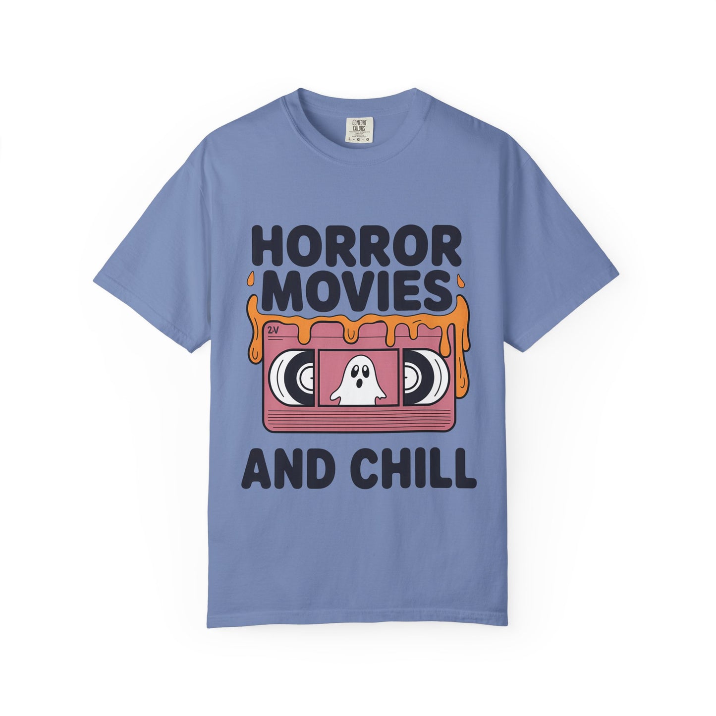 Horror Movies Chill T-Shirt - Perfect for Movie Nights, Halloween Parties, Gifts for Film Lovers, Unisex Tee