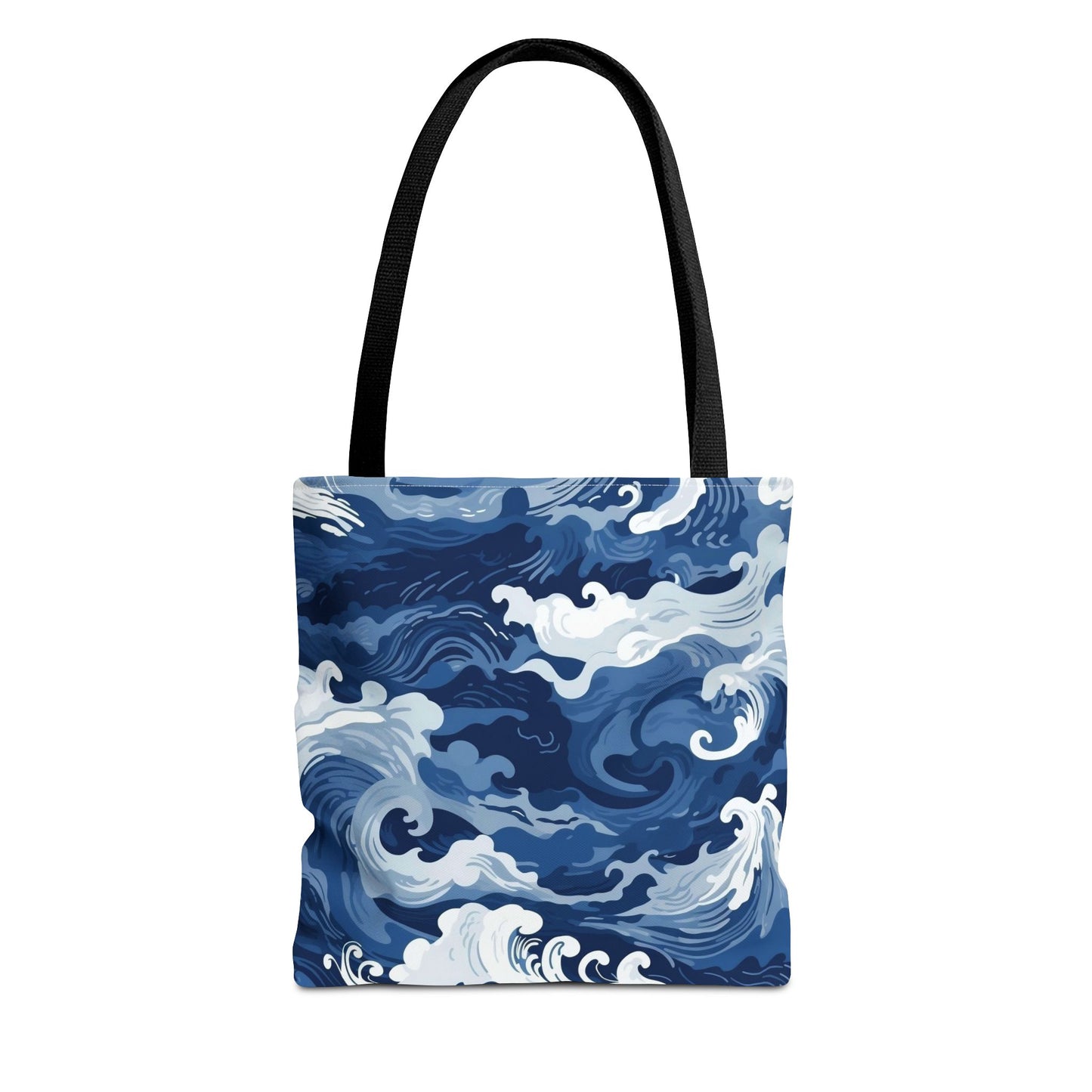 Ocean Waves Tote Bag, Nautical Beach Bag, Eco-Friendly Shopper, Travel Tote, Gift for Sea Lovers, Surf Inspired Accessories