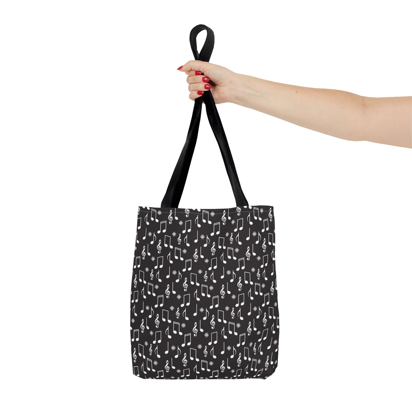 Musical Notes Tote Bag, Eco-Friendly Shopping Bag, Music Lover Gift, Stylish Carry-All, Gift for Musicians