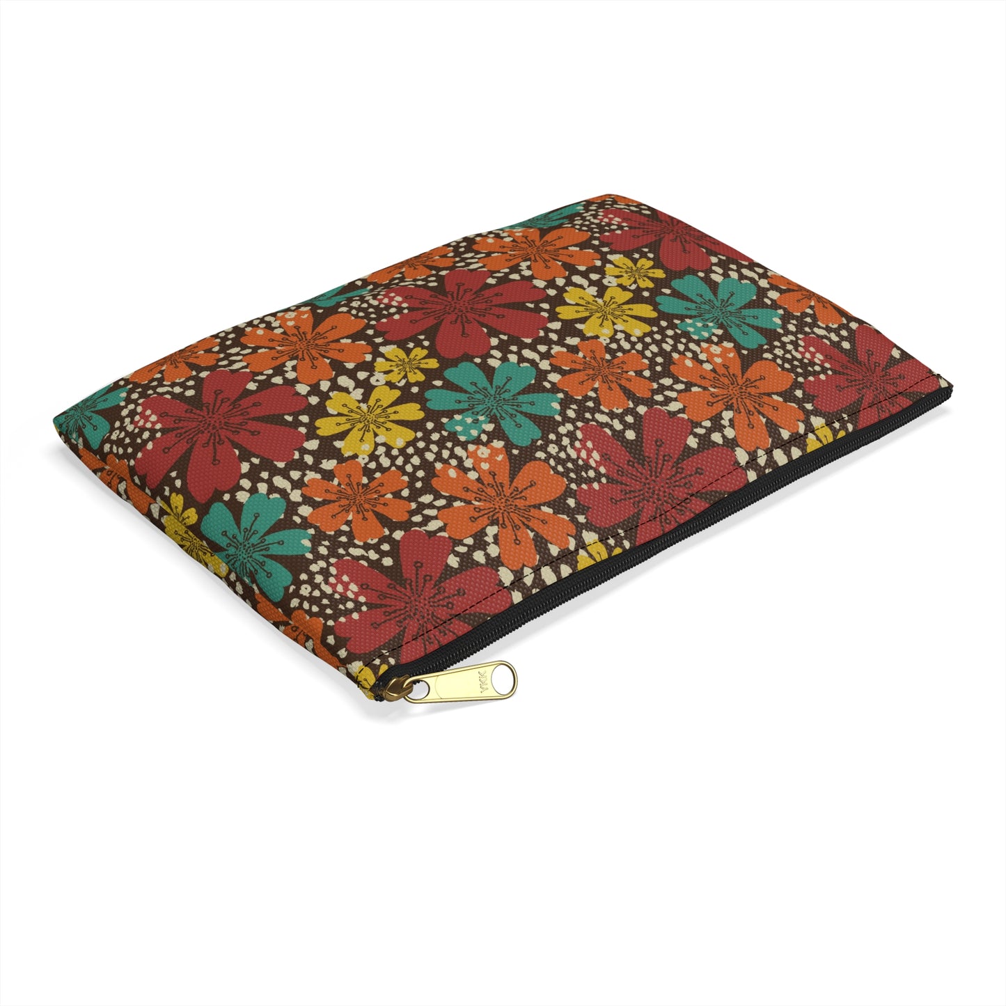 Vibrant Floral Accessory Pouch, Organizer Bag for Travel, Makeup, Gifts, Summer Vibes, Boho Style