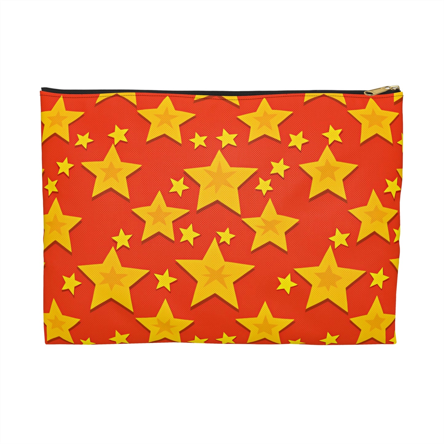 Vibrant Star Printed Accessory Pouch, Colorful Makeup Bag, Fun Travel Organizer, Cute Gift, Star-Themed Accessories