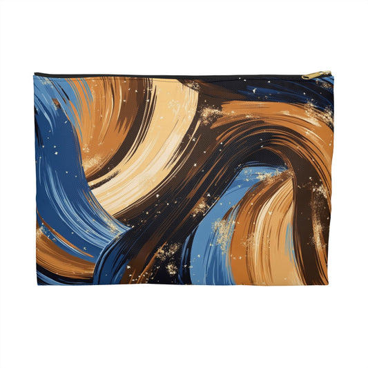 Artistic Canvas Accessory Pouch - Stylish Storage, Makeup Bag, Travel Organizer, Gift for Art Lovers, Unique Design